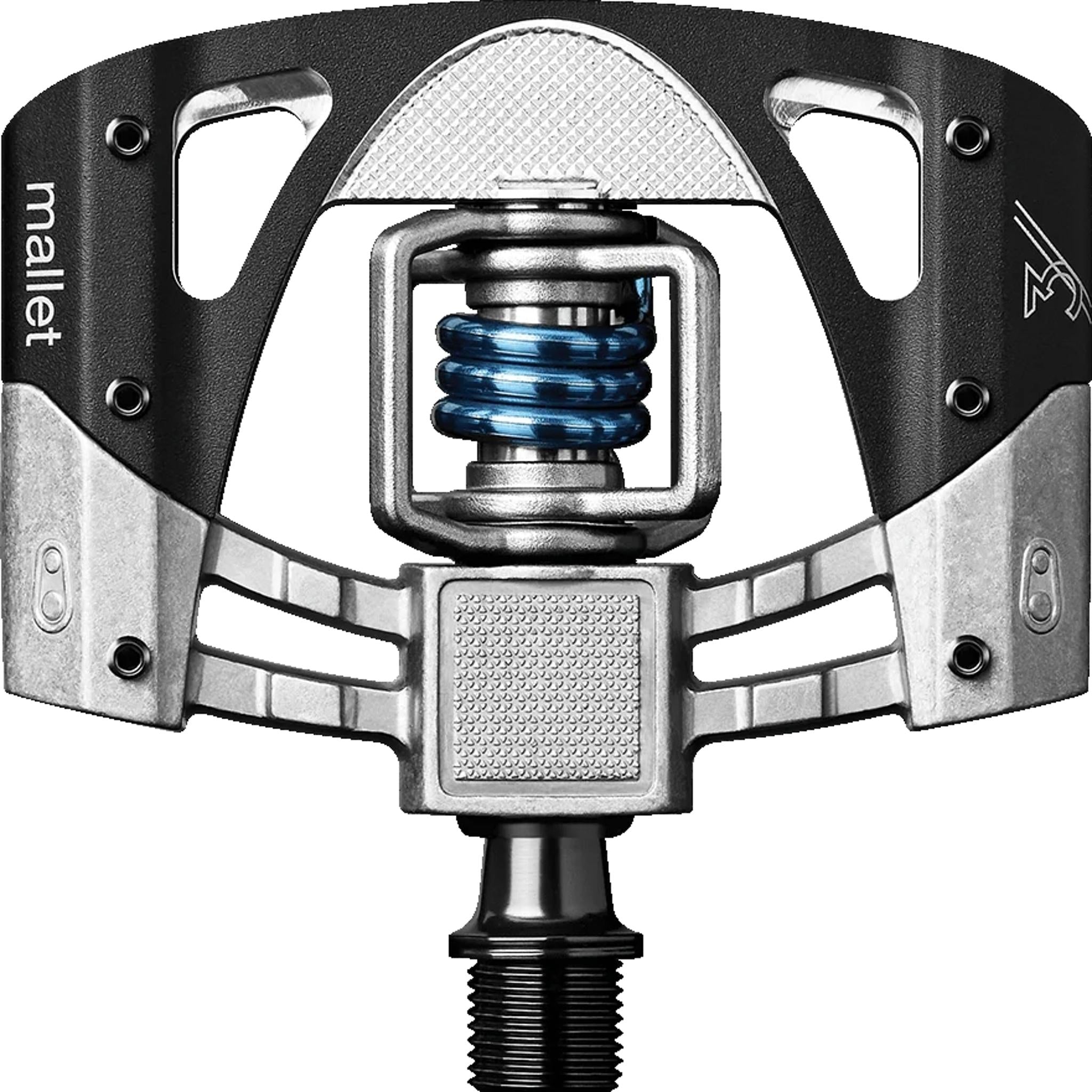 Crankbrothers Mallet 3 MTB Pedals Raw/Black/Blue Spring