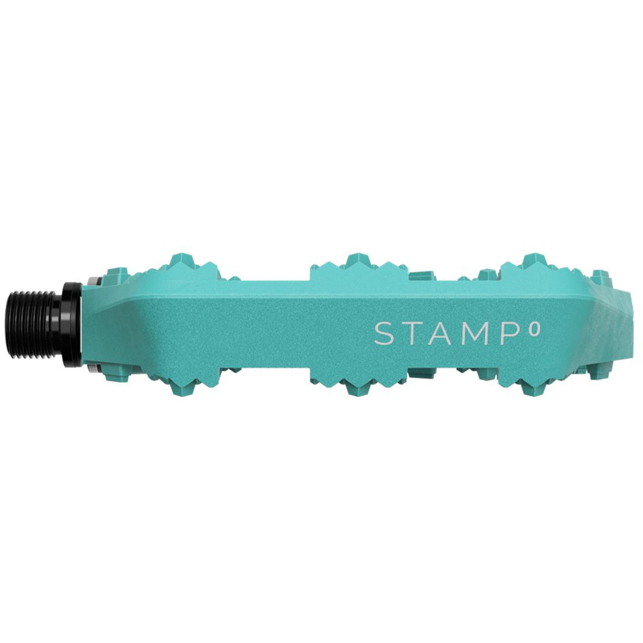 Crankbrothers Stamp 0 Small Flat MTB Pedals Turquoise