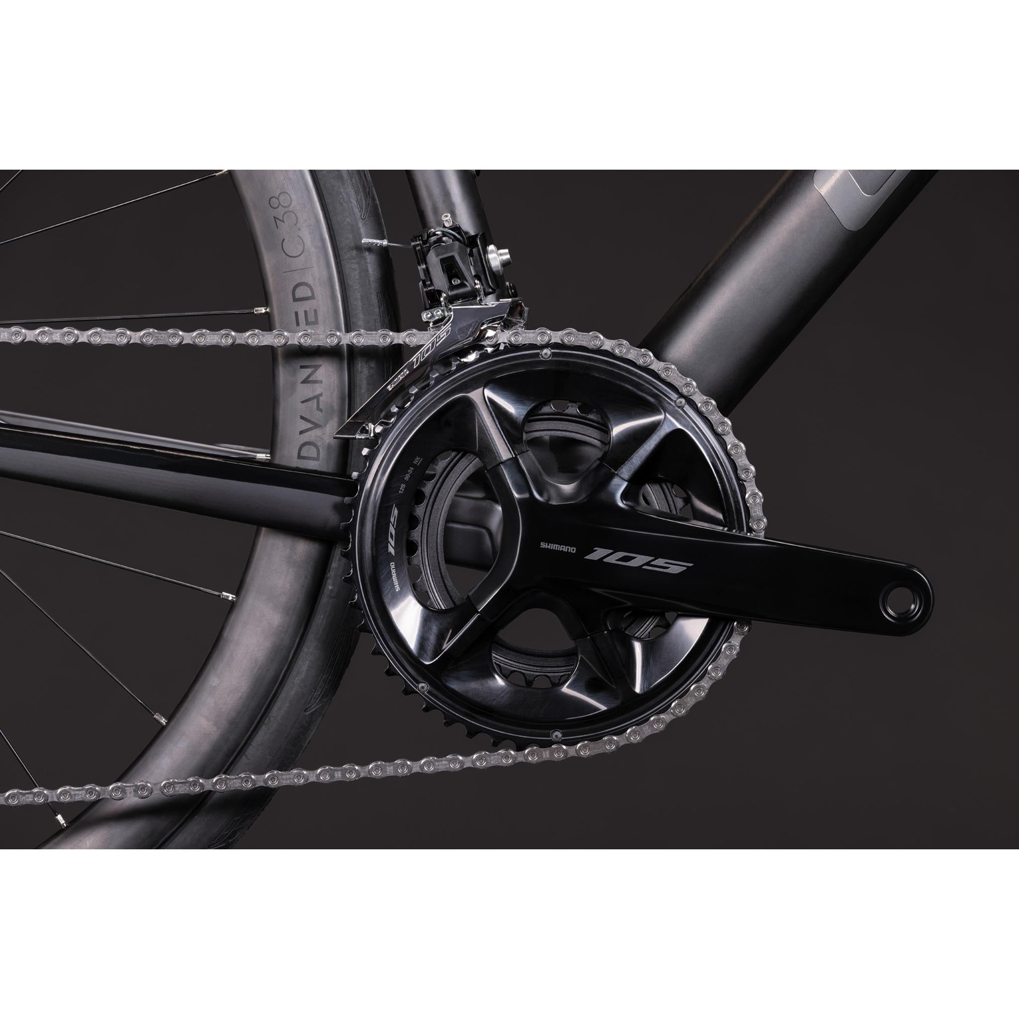Cube Attain C:62 Race Road Bike Carbon'n'Coal Chrome