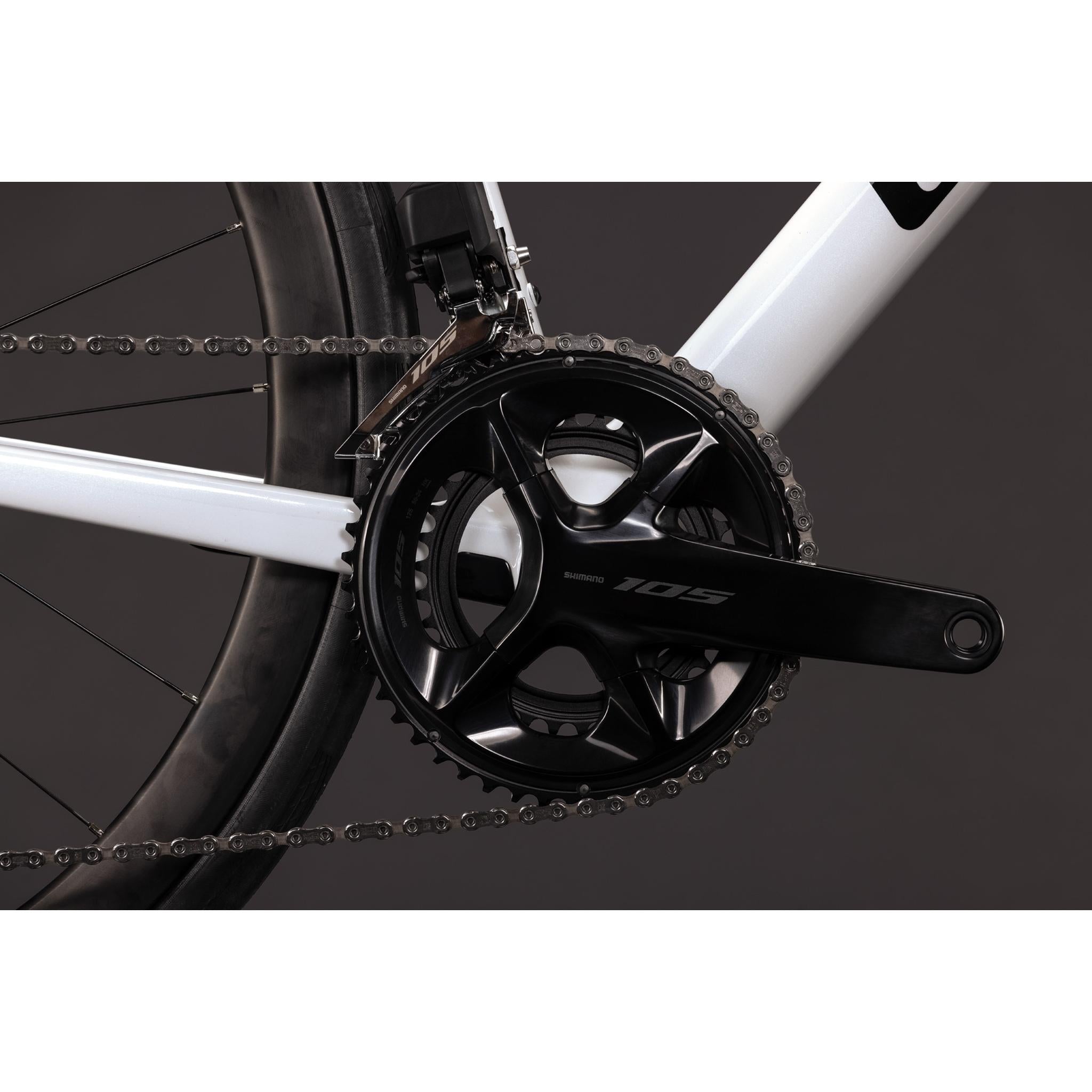 Cube Attain C:62 SLX Road Bike Metallic White'n'Black