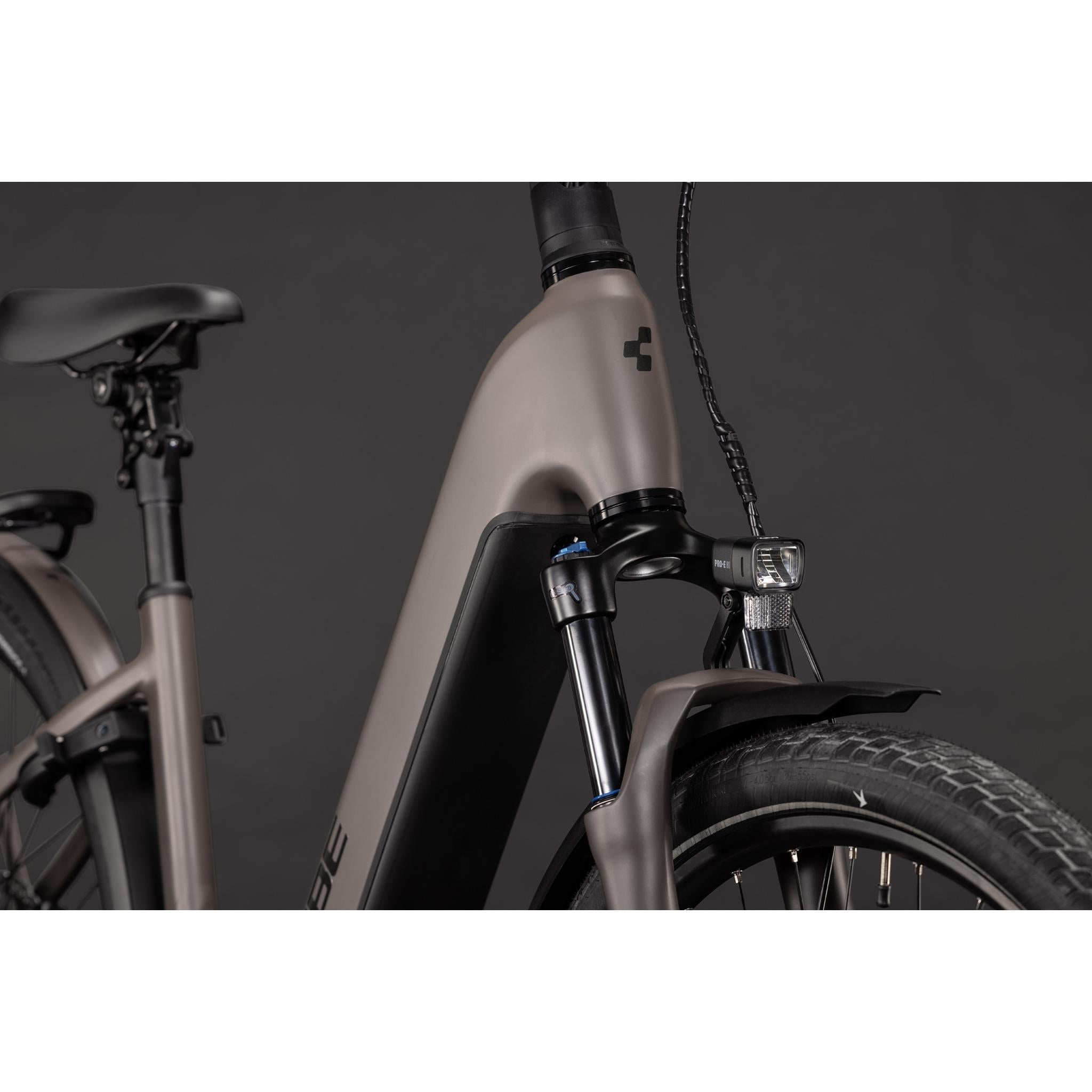 Cube Kathmandu Hybrid ONE EE 800 Electric Hybrid Bike Cedar'n'Chrome