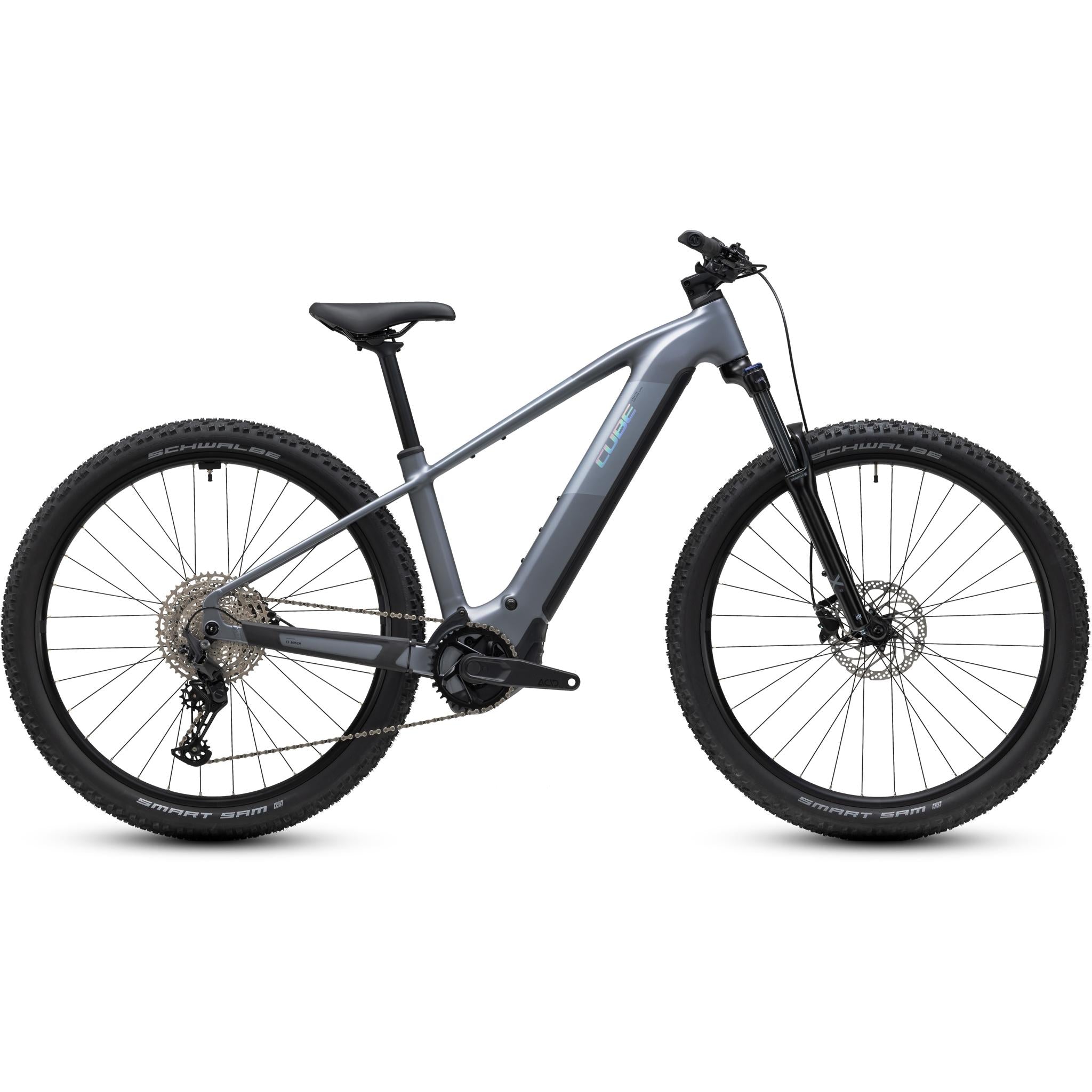 Cube Reaction Hybrid Performance 720 Electric Hardtail Mountain Bike Ash Grey'n'Prism