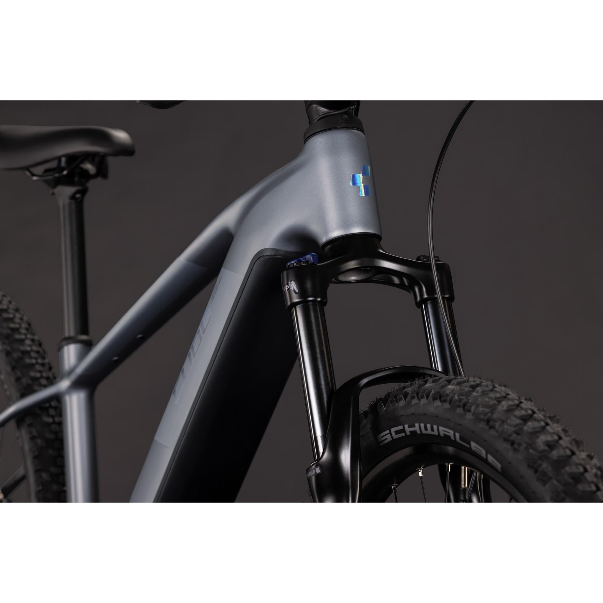Cube Reaction Hybrid Performance 720 Electric Hardtail Mountain Bike Ash Grey'n'Prism