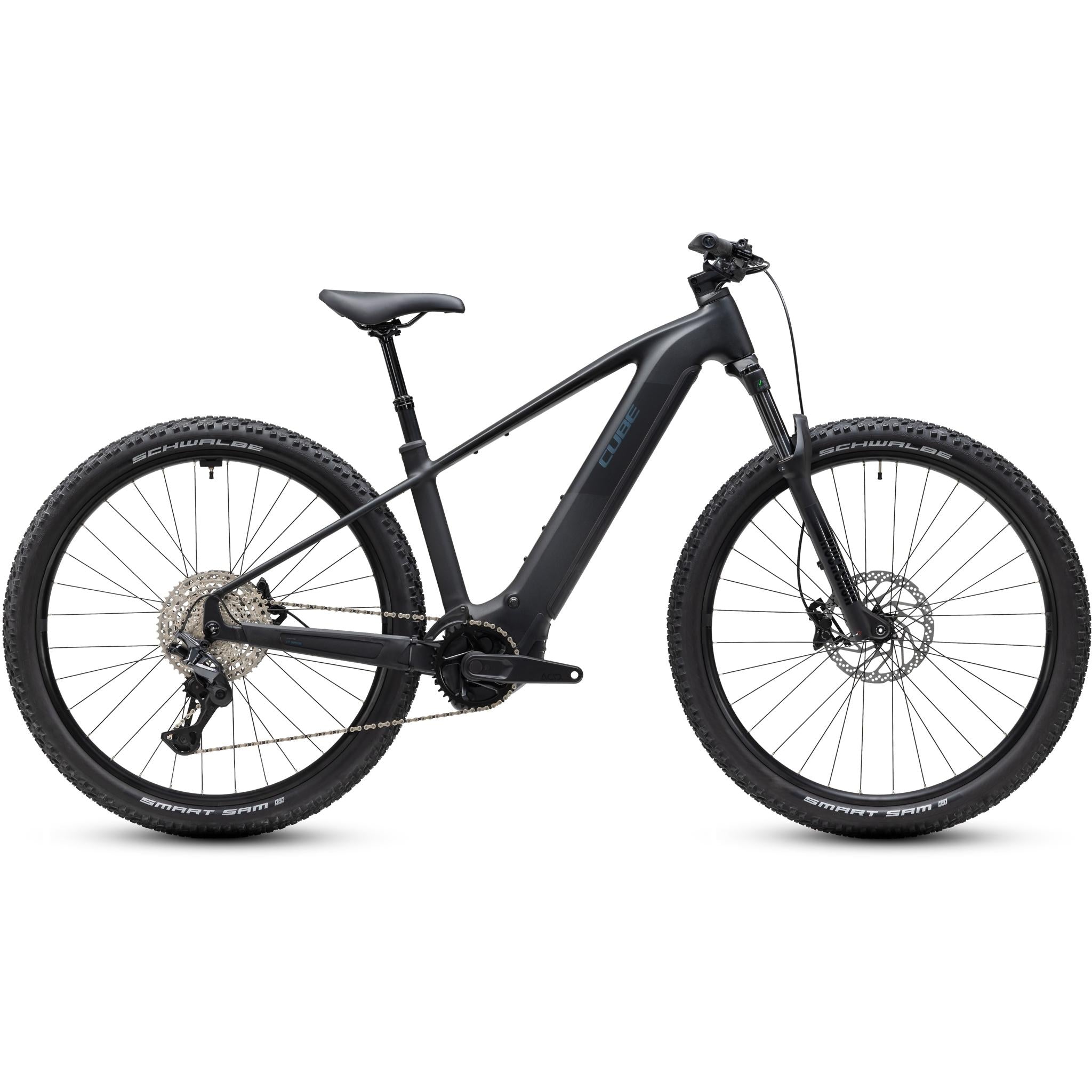 Cube Reaction Hybrid Pro 800 Electric Hardtail Mountain Bike Silver Dust'n'Prism