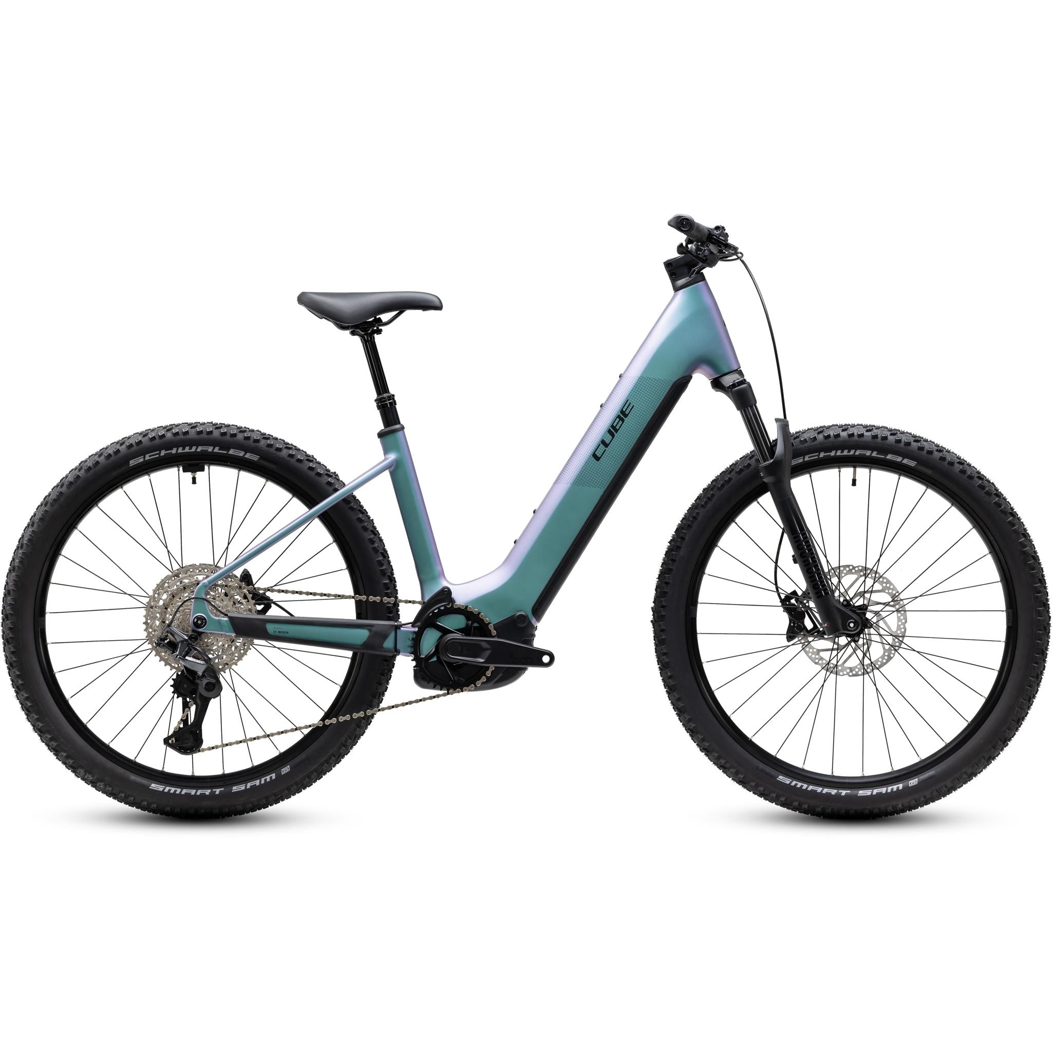 Cube Reaction Hybrid Pro EE 800 Electric Hardtail Mountain Bike Polar Light'n'Black