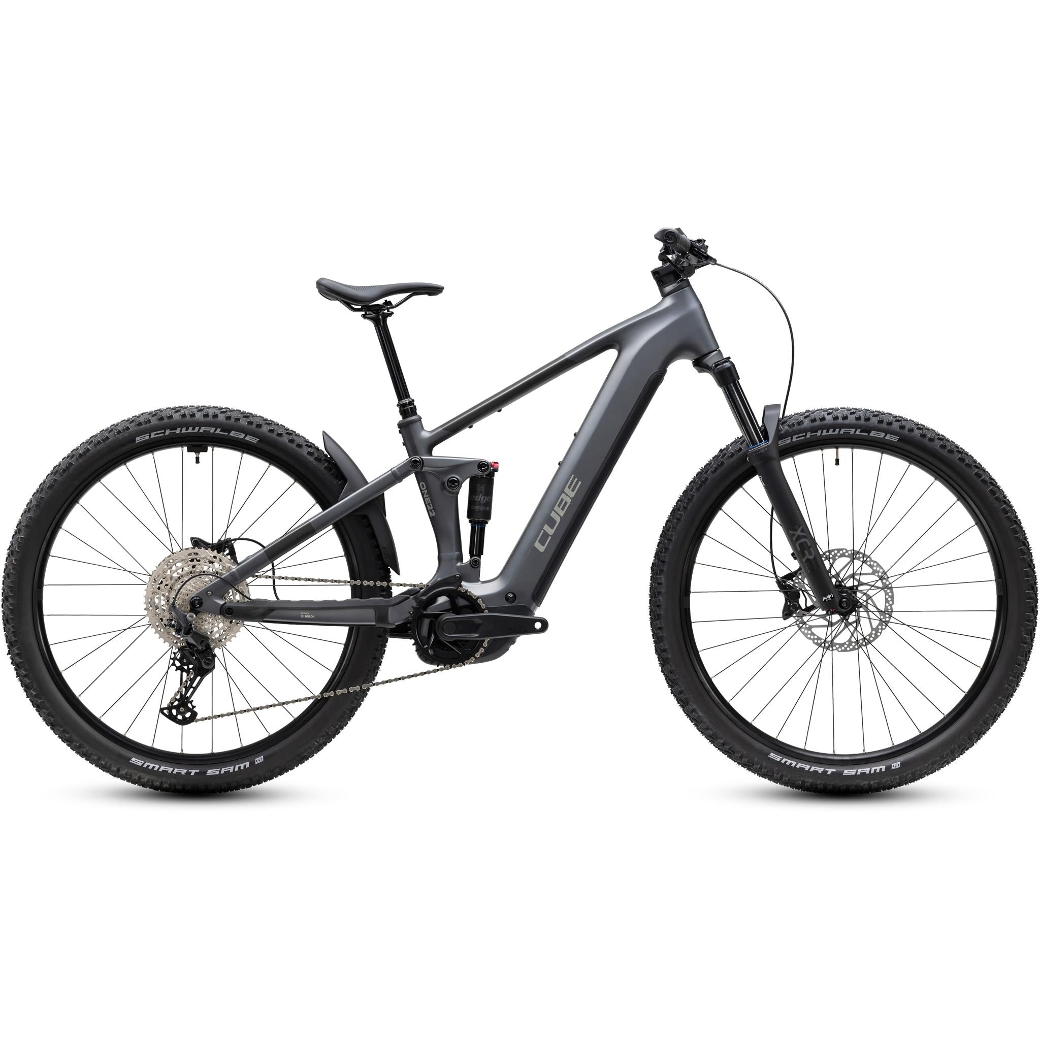 Cube Stereo Hybrid ONE22 Pro 800 Electric Trail Bike Slab Grey'n'Chrome