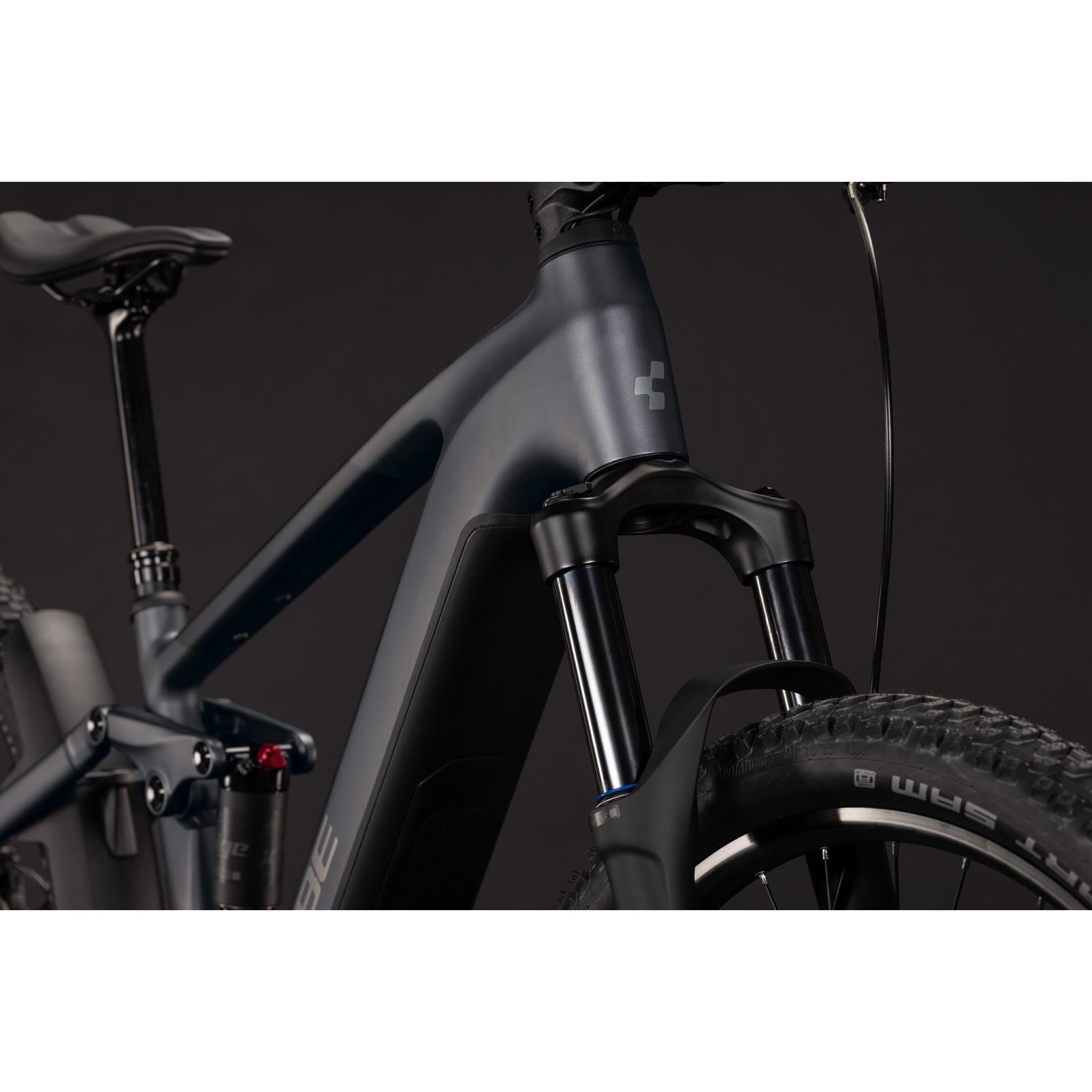Cube Stereo Hybrid ONE22 Pro 800 Electric Trail Bike Slab Grey'n'Chrome