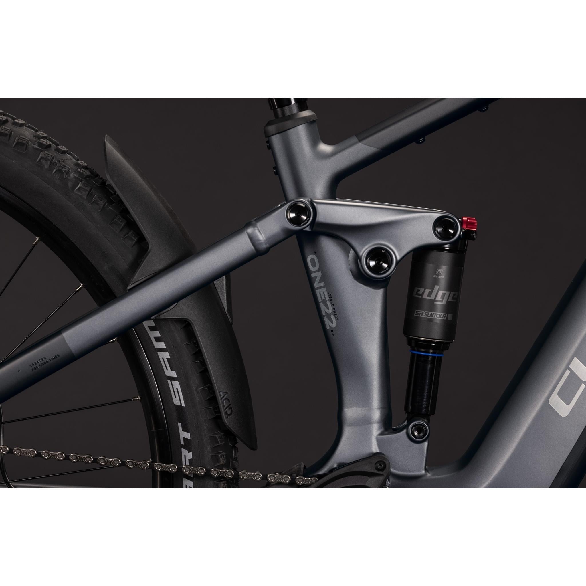 Cube Stereo Hybrid ONE22 Pro 800 Electric Trail Bike Slab Grey'n'Chrome
