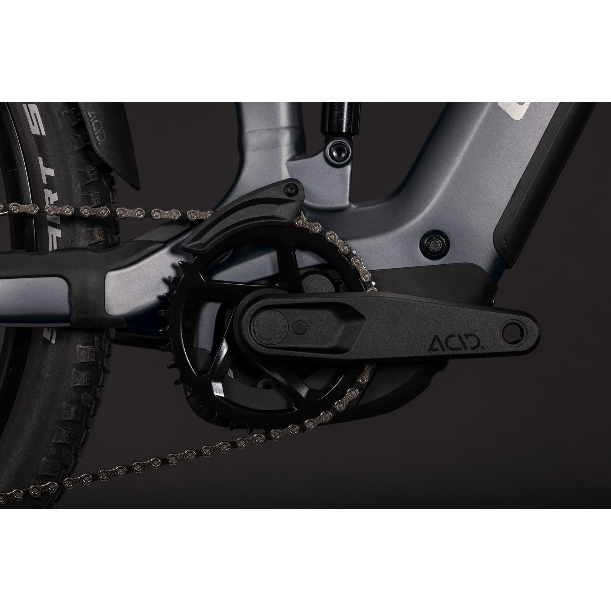 Cube Stereo Hybrid ONE22 Pro 800 Electric Trail Bike Slab Grey'n'Chrome