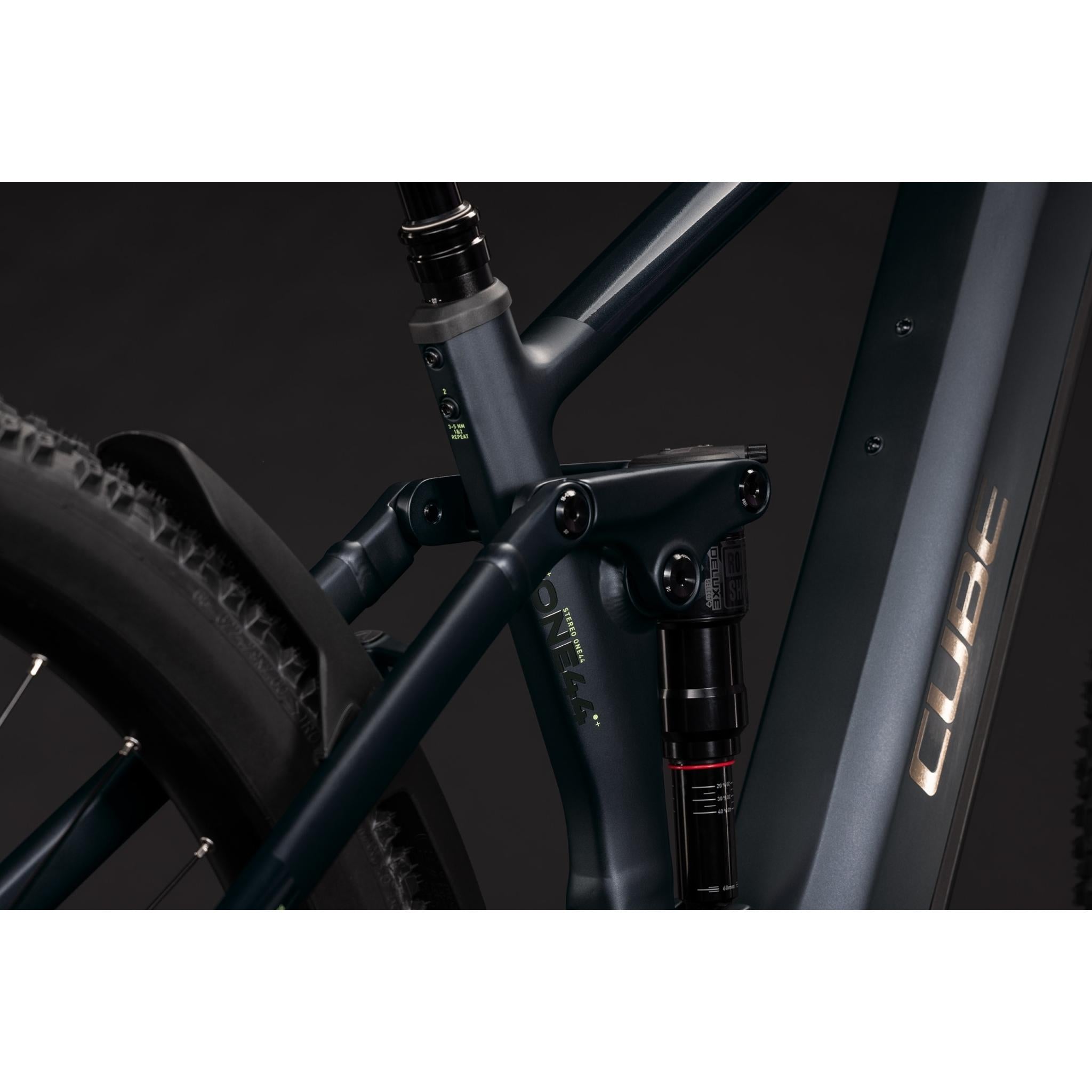 Cube Stereo Hybrid ONE44 Pro 800 Electric Enduro Bike Coal'n'Black