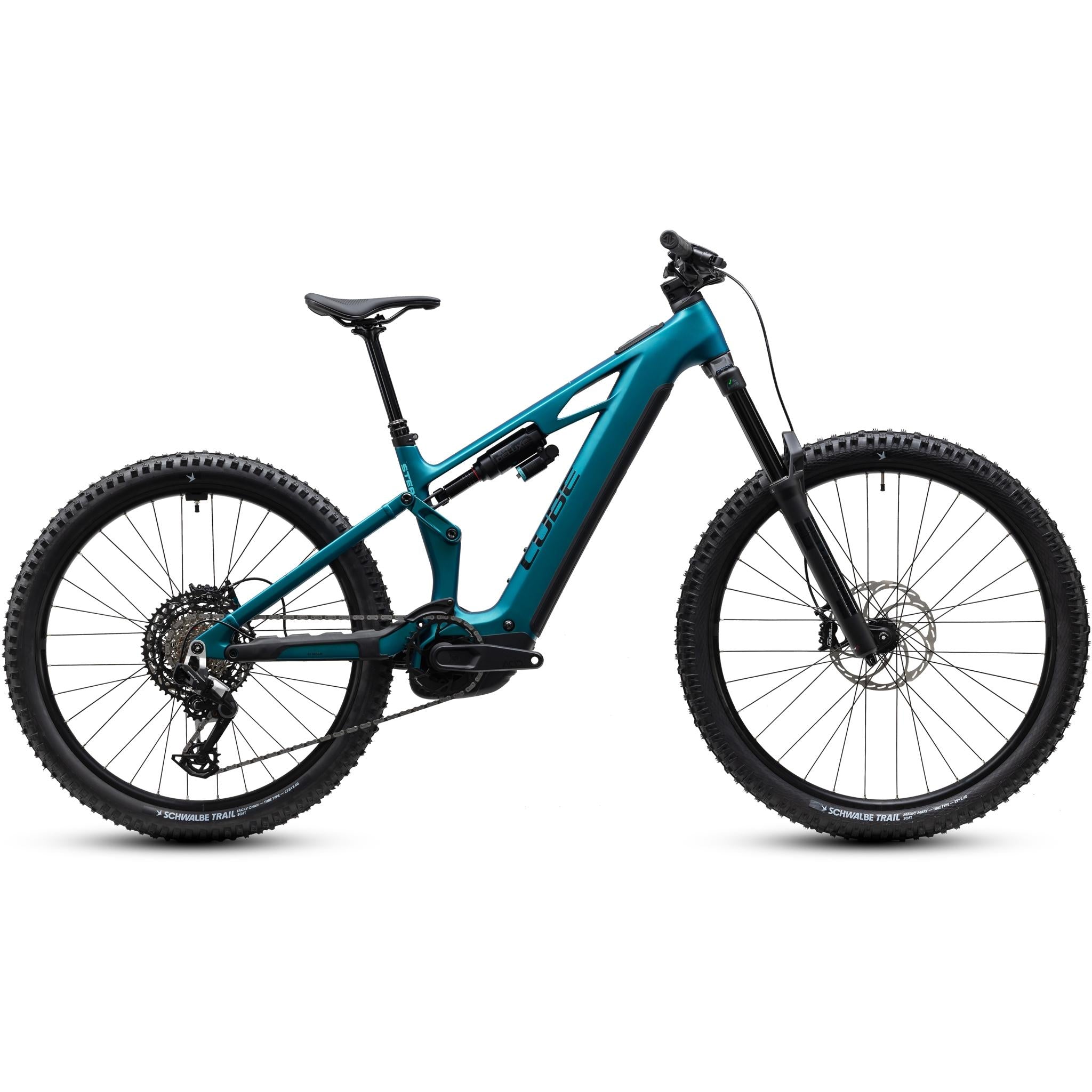 Cube Stereo Hybrid ONE77 HPC Race 800 Electric Enduro Bike Metallic Petrol'n'Black