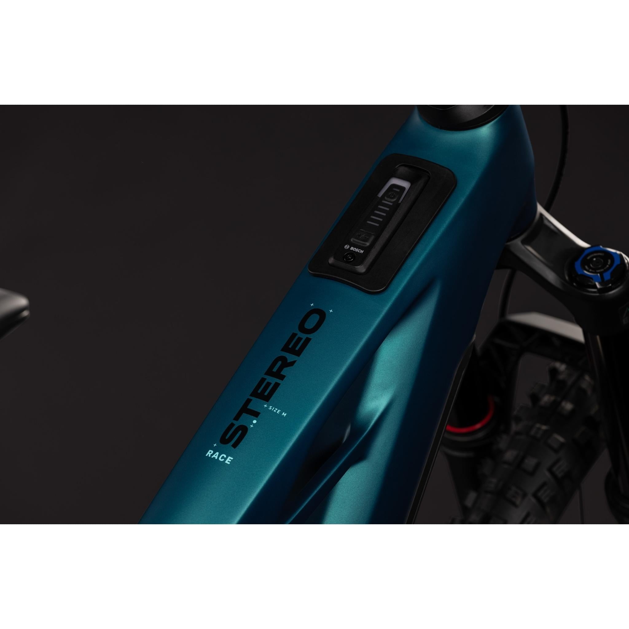 Cube Stereo Hybrid ONE77 HPC Race 800 Electric Enduro Bike Metallic Petrol'n'Black
