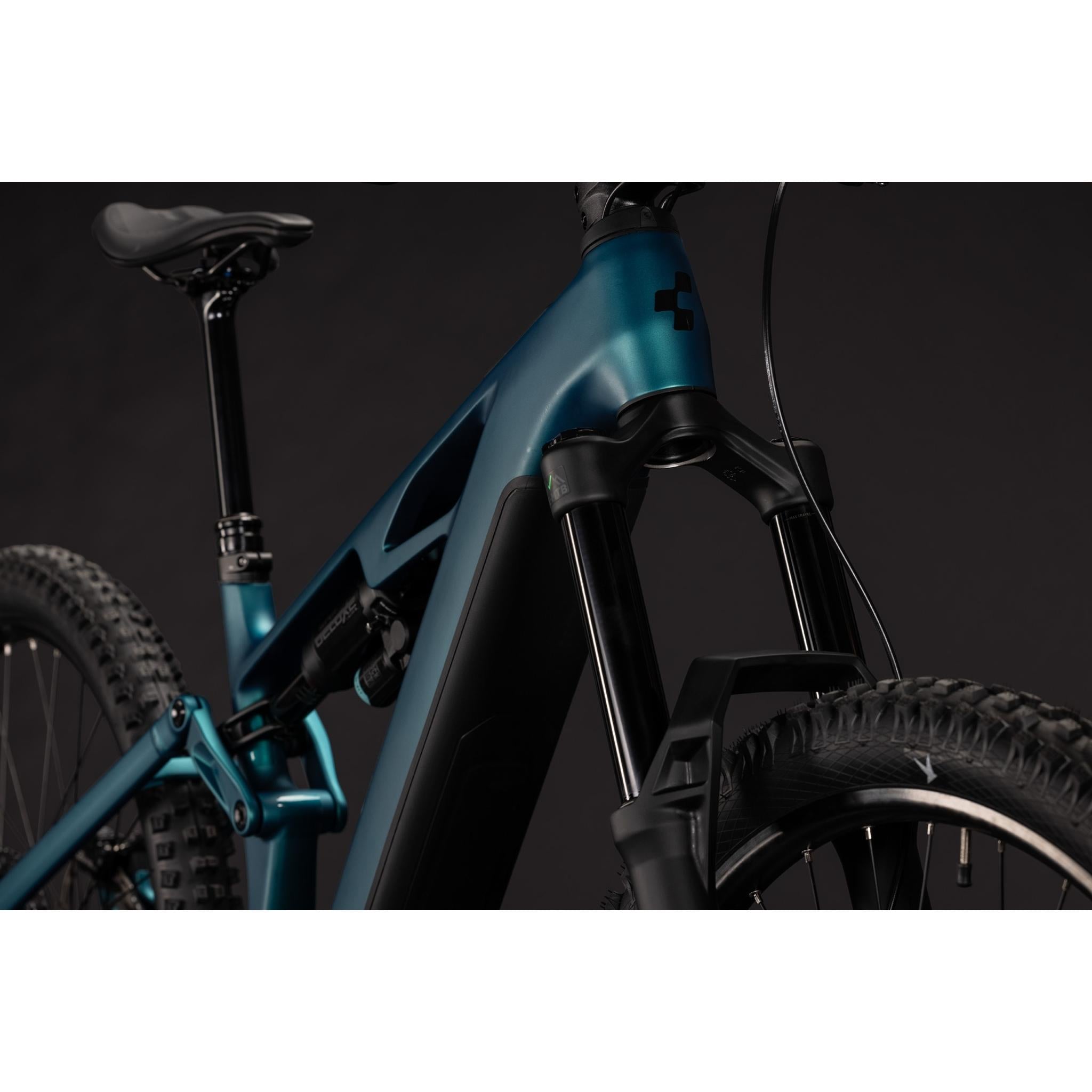 Cube Stereo Hybrid ONE77 HPC Race 800 Electric Enduro Bike Metallic Petrol'n'Black