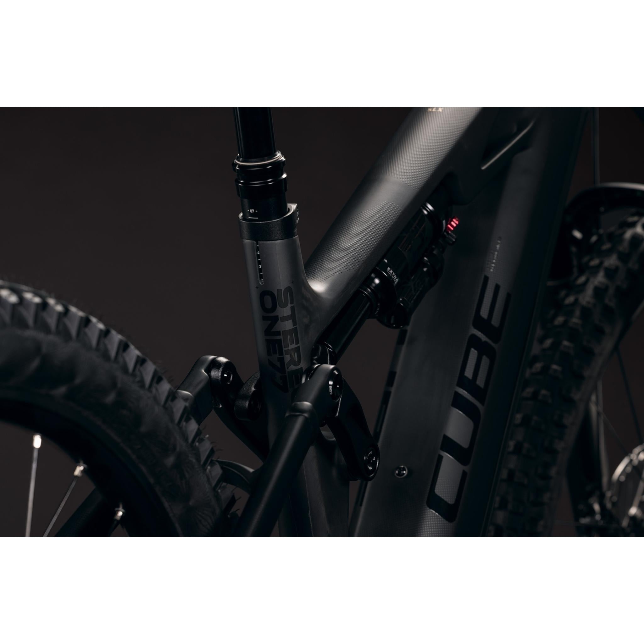 Cube Stereo Hybrid ONE77 HPC SLX 800 Electric Enduro Bike Blackline