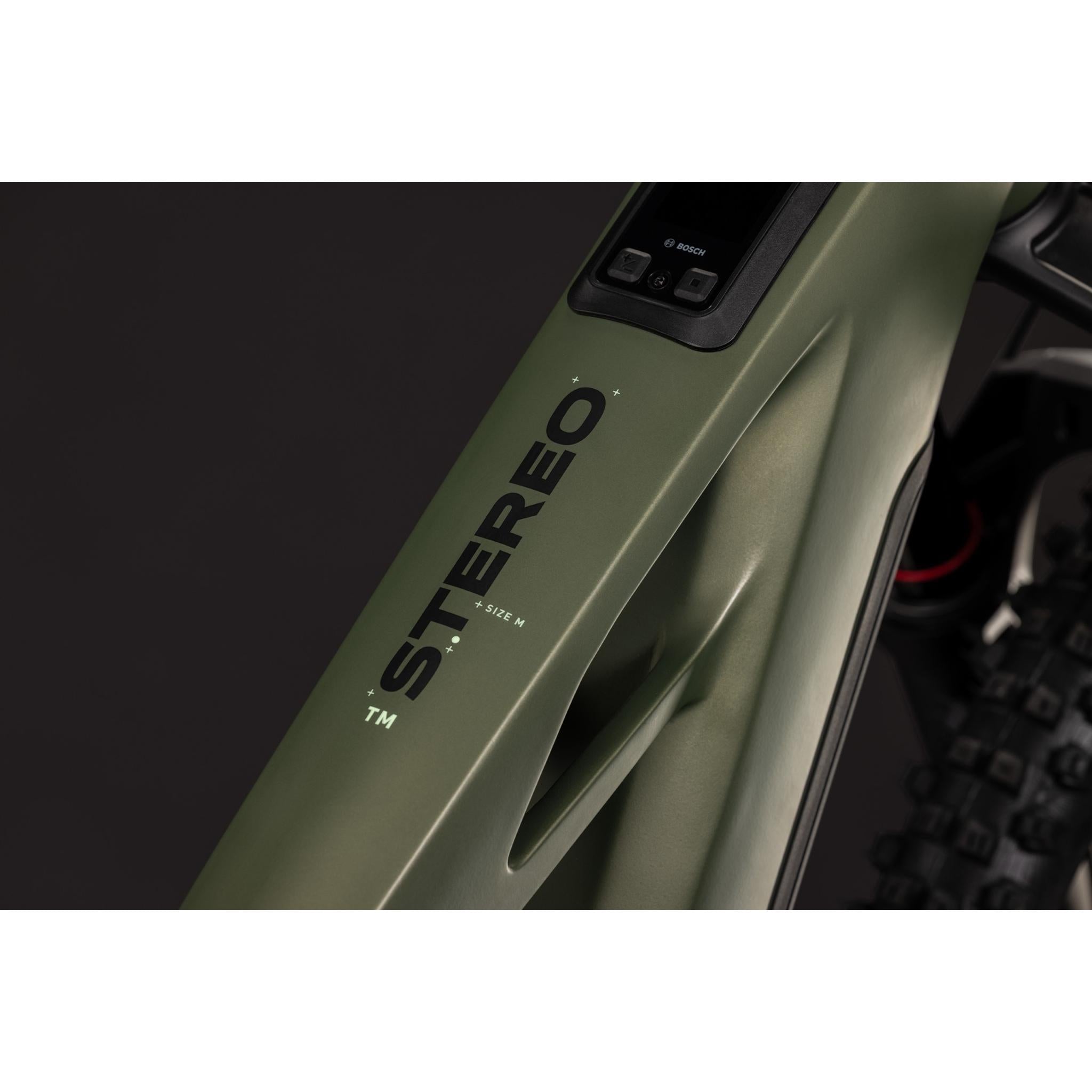 Cube Stereo Hybrid ONE77 HPC TM 800 Electric Enduro Bike Reed Green'n'Gills