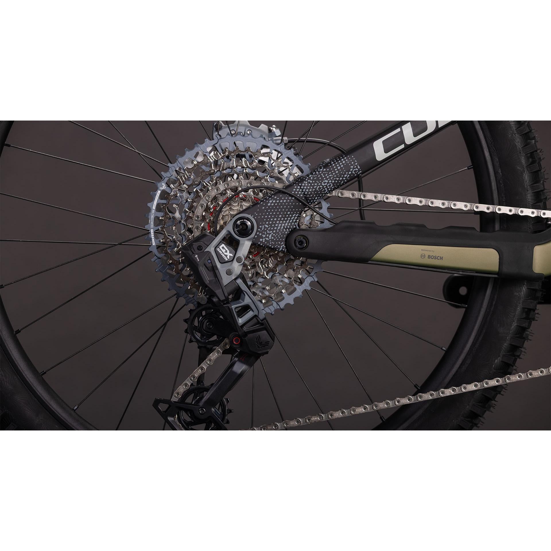 Cube Stereo Hybrid ONE77 HPC TM 800 Electric Enduro Bike Reedgreen'n'Matrix