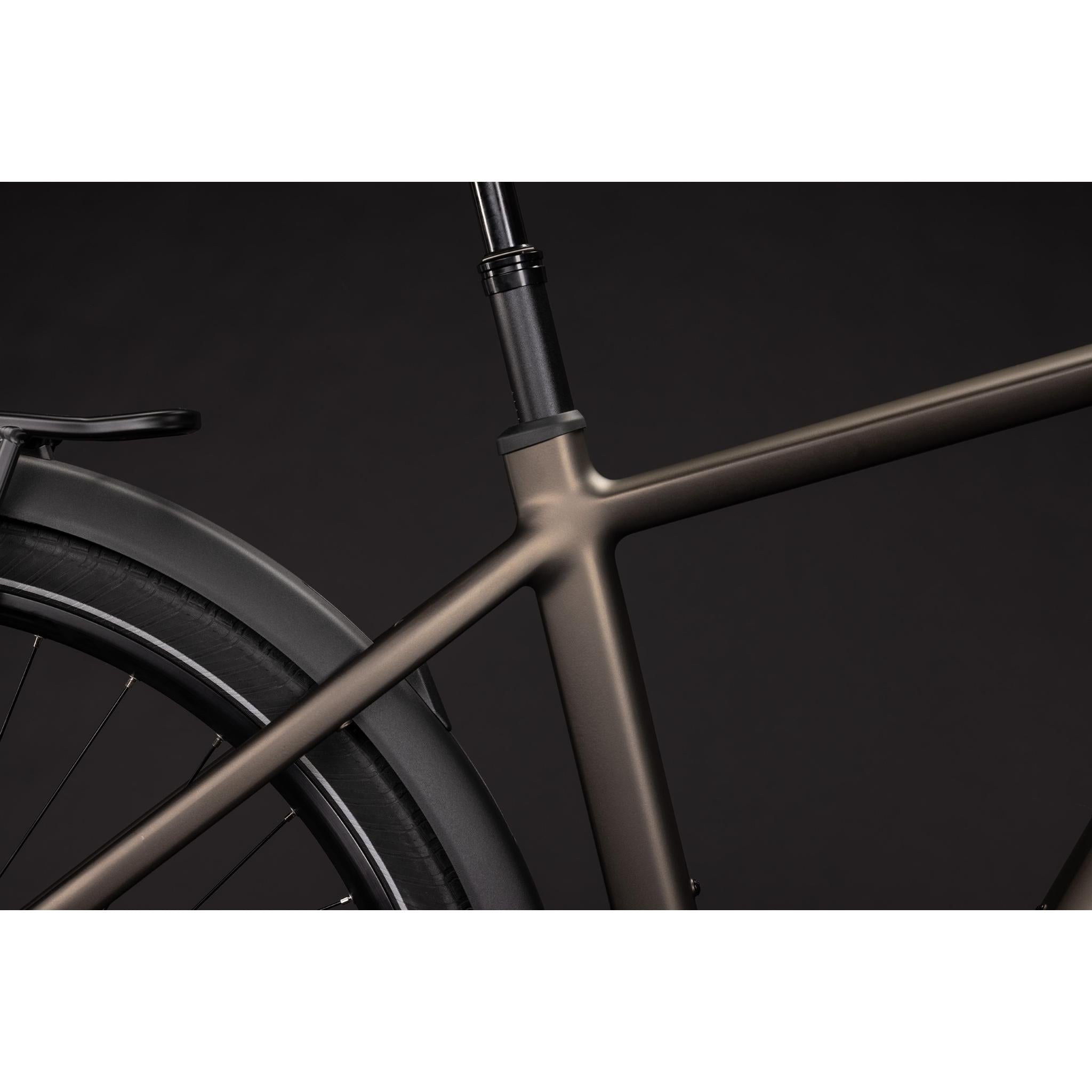 Cube Touring Hybrid Pro 800 Electric Hybrid Bike Metallic Umbra'n'Black