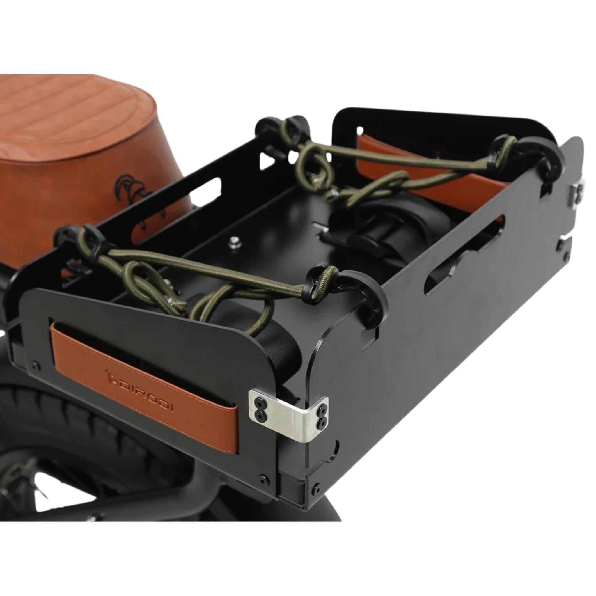 DiroDi Rover Gen 6 Rear Cargo Basket with Straps Black
