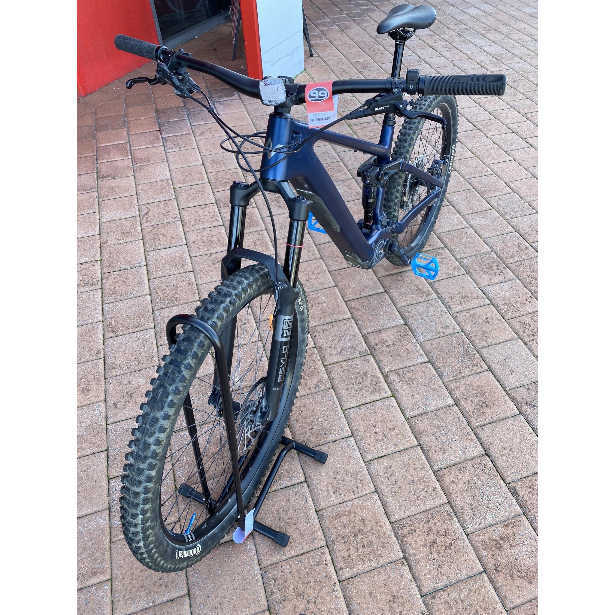 EX-DEMO Norco Fluid VLT C3 140 Dual Suspension Mountain Bike Blue (Large)