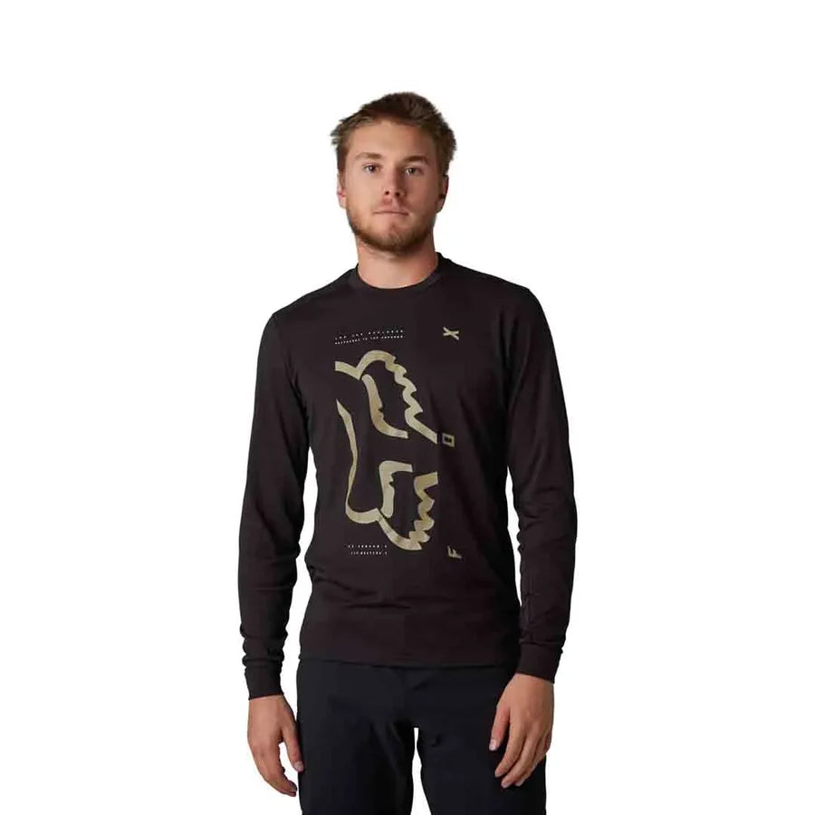 Fox Ranger Drirelease Long Sleeve MTB Jersey Black