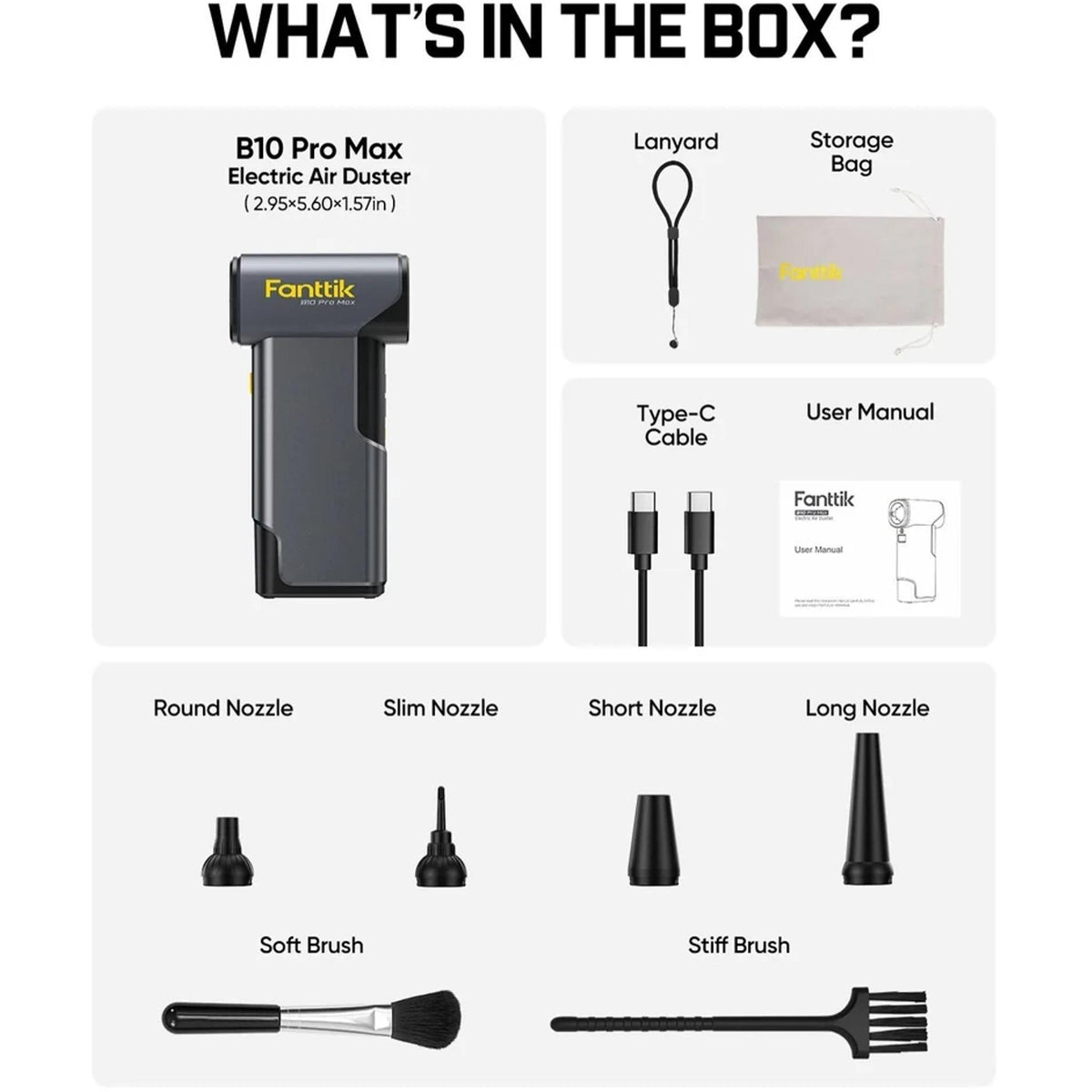 Fanttik B10 Pro Max Electric Air Duster