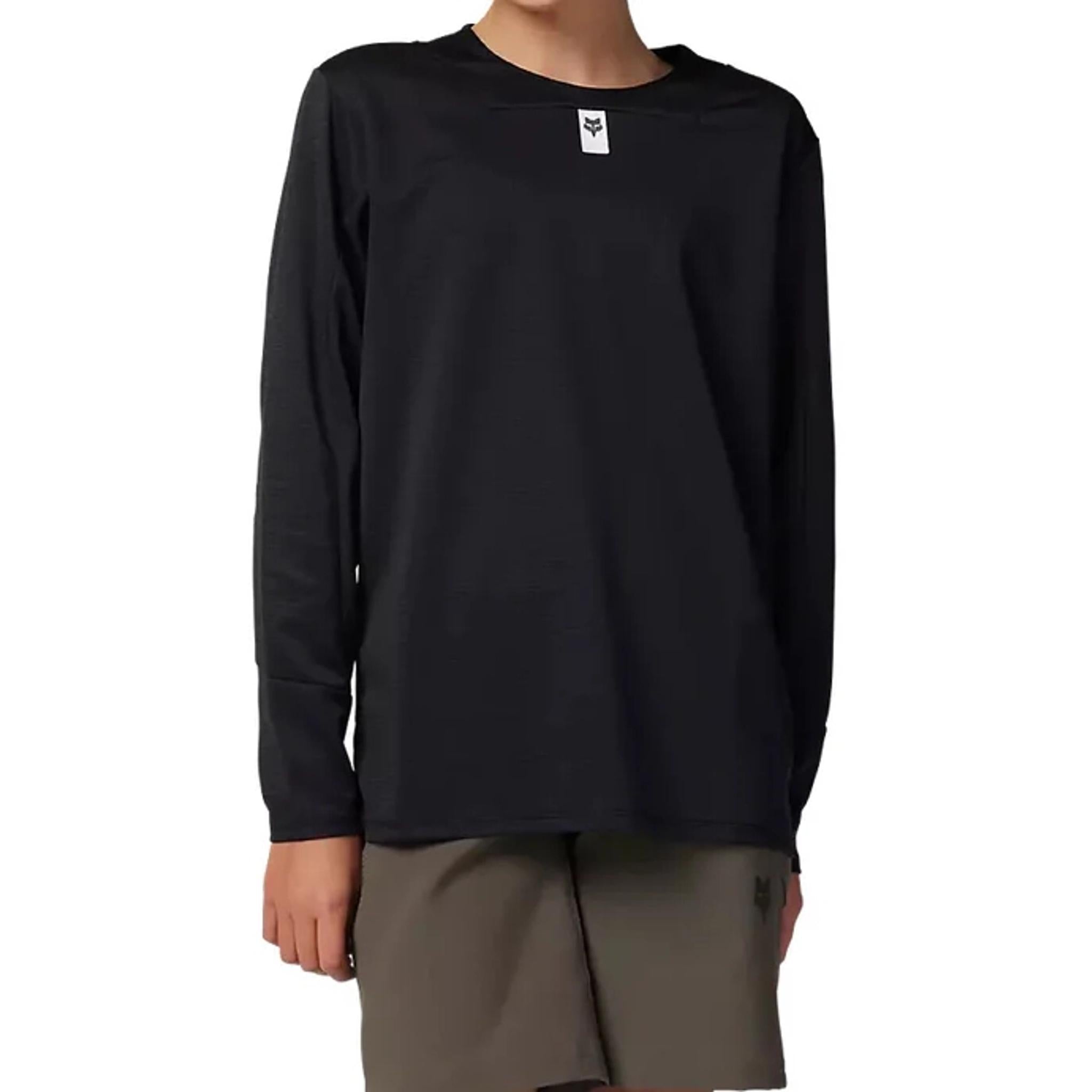 Fox Defend Youth Long Sleeve Jersey Black