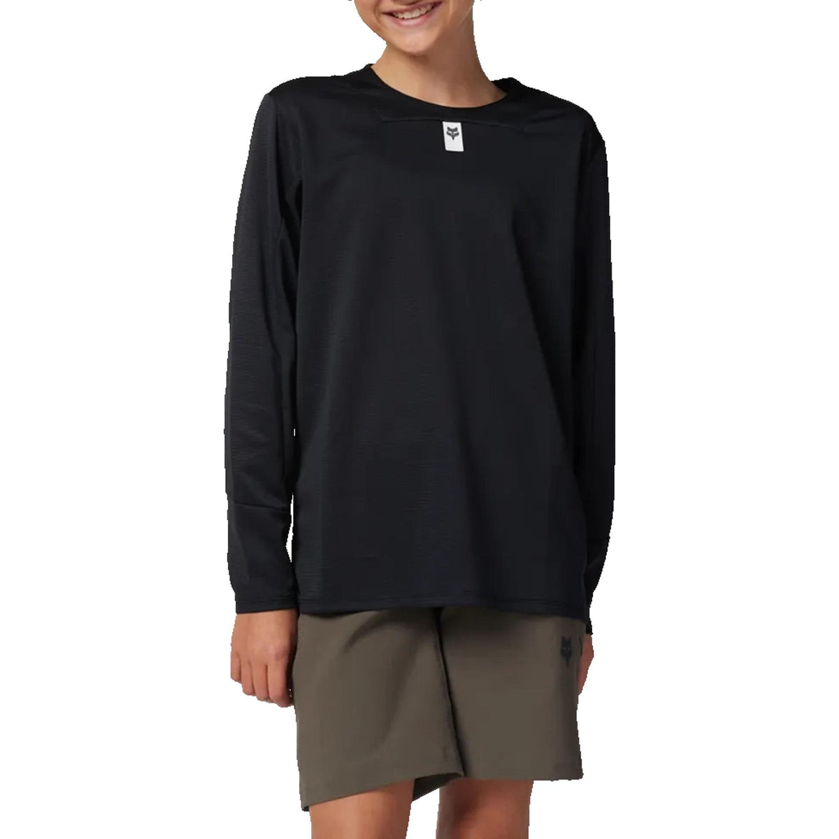 Fox Defend Youth MTB Long Sleeve Jersey Black