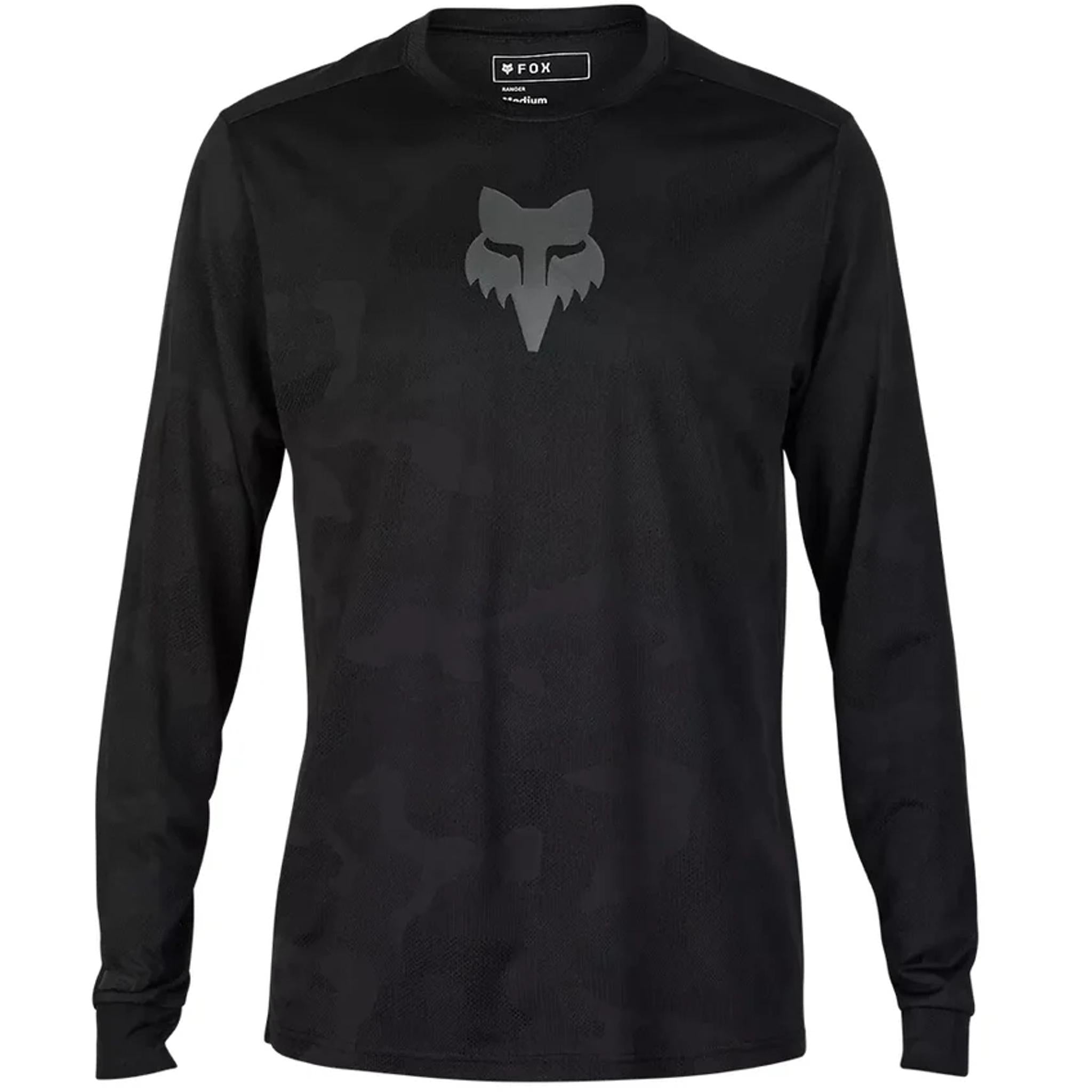 Fox Ranger Tru-Dri Long Sleeve Mens MTB Jersey Black