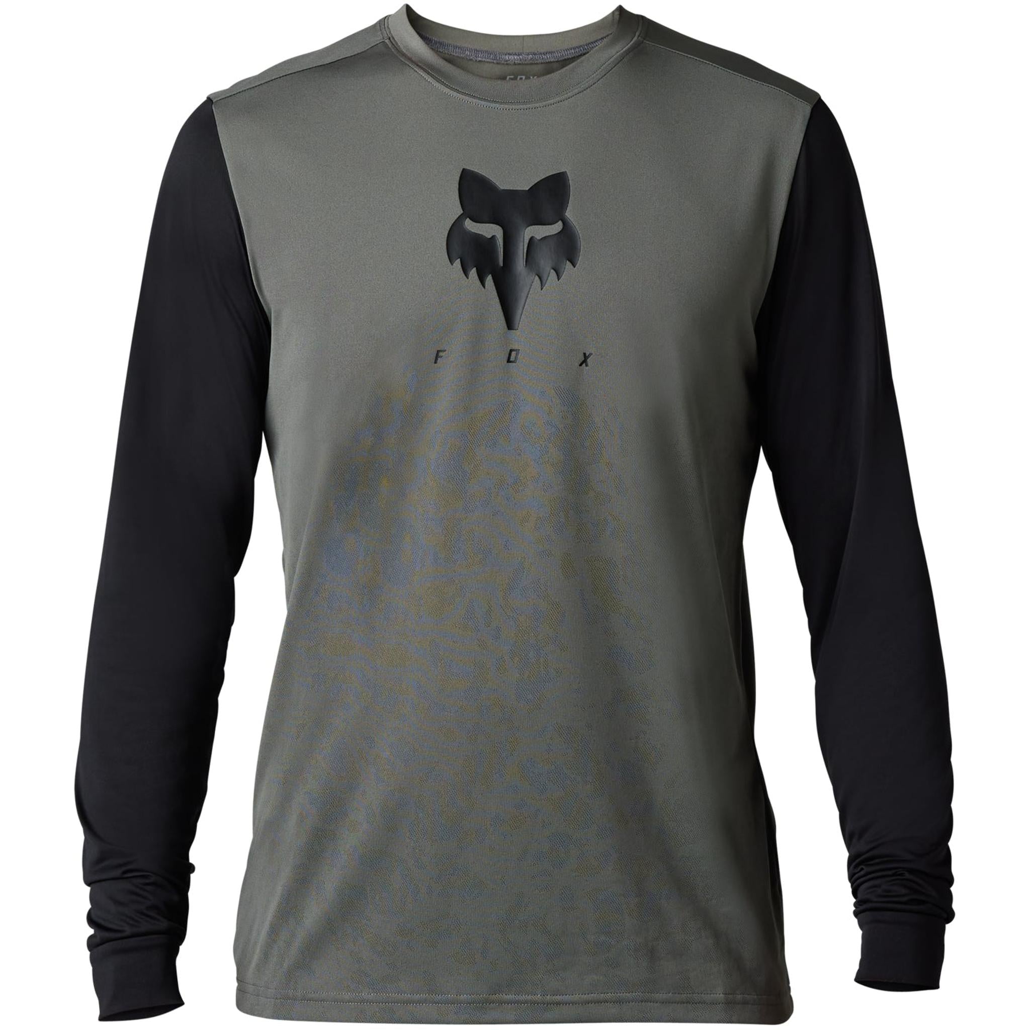 Fox Ranger Tru-Dri Long Sleeve Mens MTB Jersey Pewter