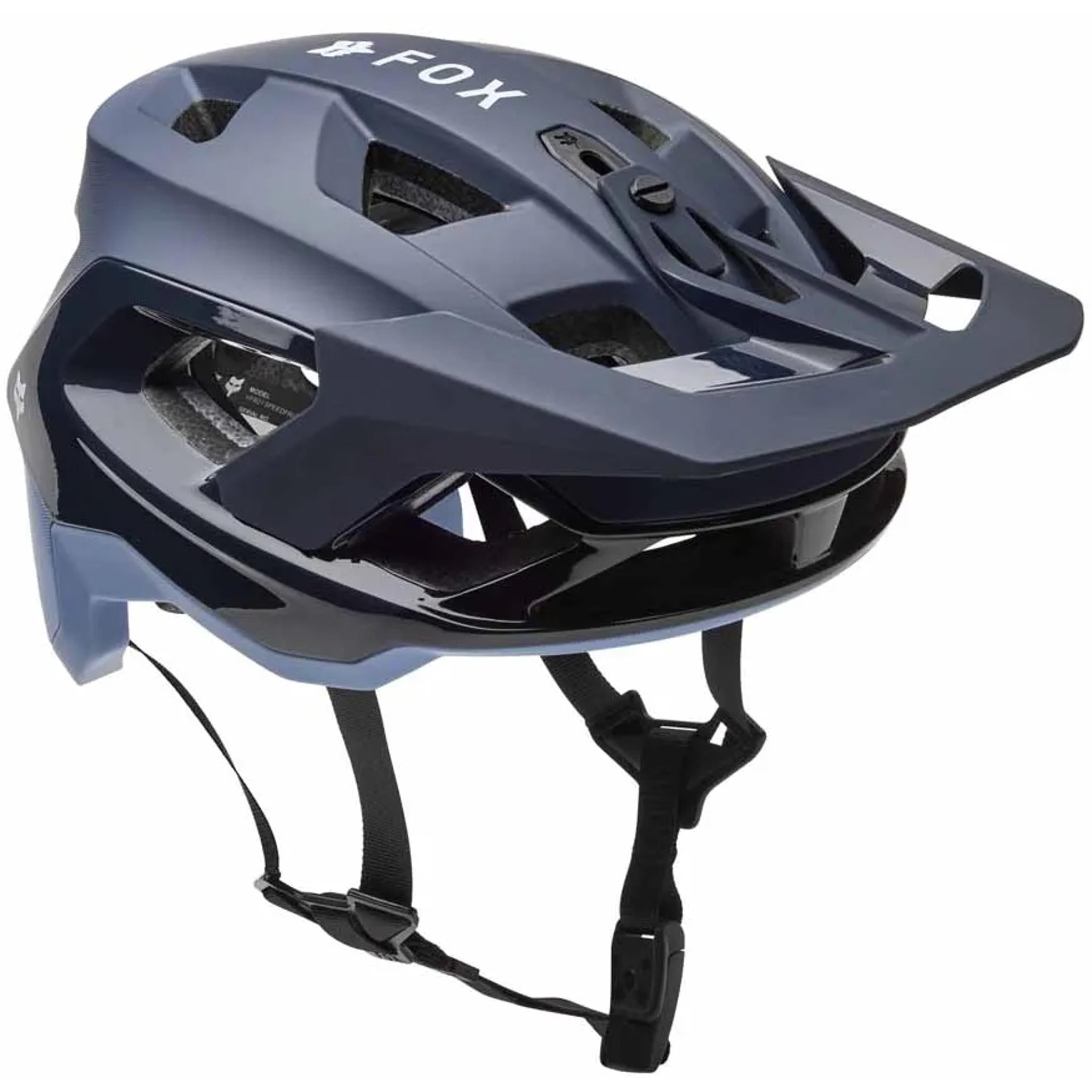 Fox Speedframe Pro Backfade MIPS MTB Helmet Blue/Grey (Small)