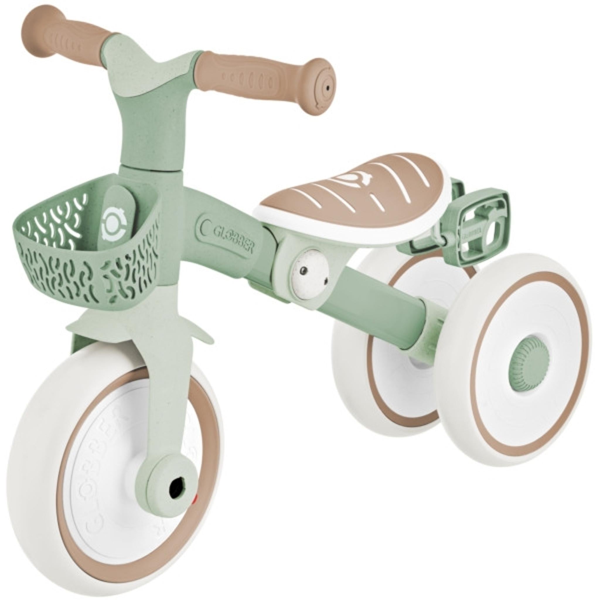 Globber Learning Trike 2-in-1 Plus Ecologic Trike/Balance Bike Pistachio