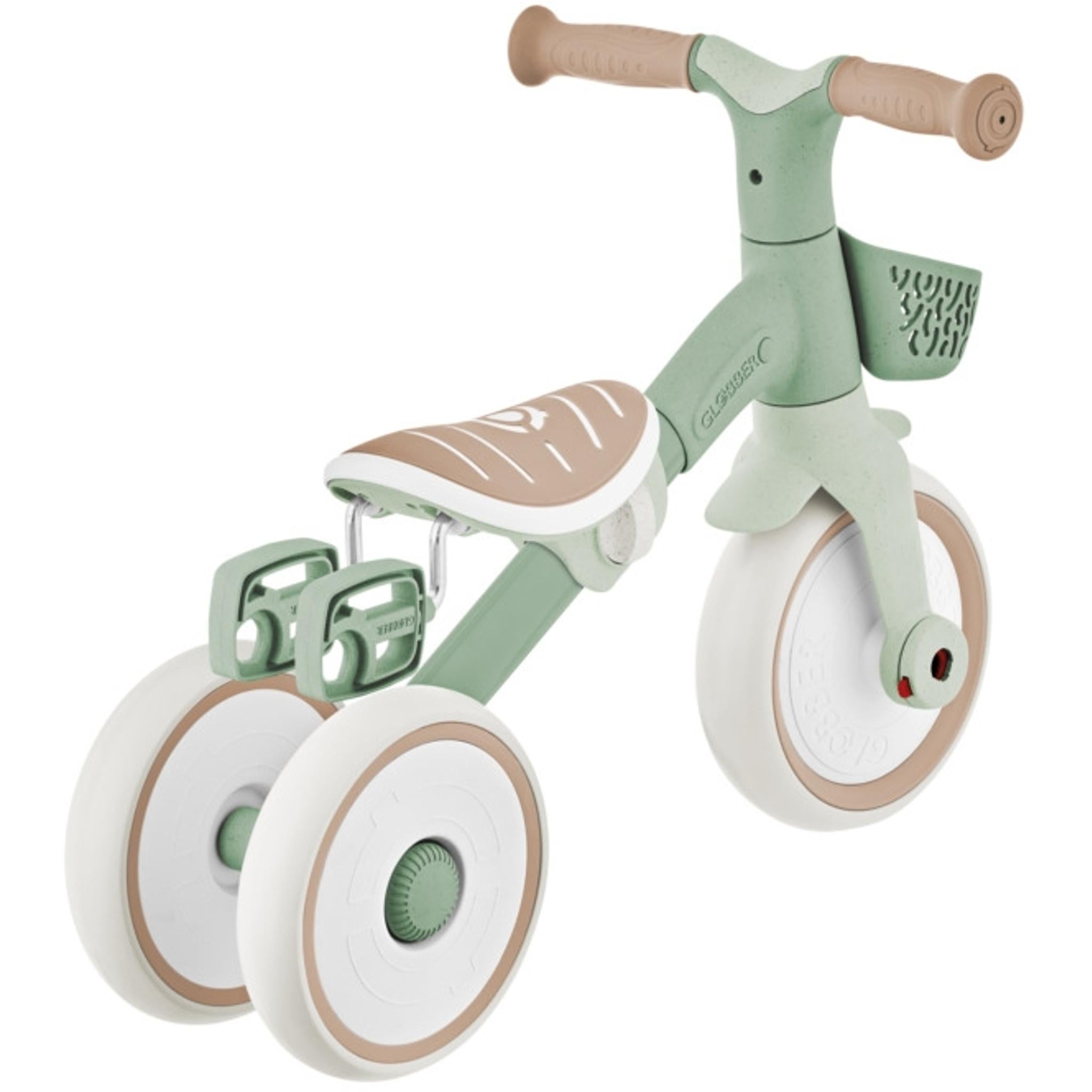 Globber Learning Trike 2-in-1 Plus Ecologic Trike/Balance Bike Pistachio