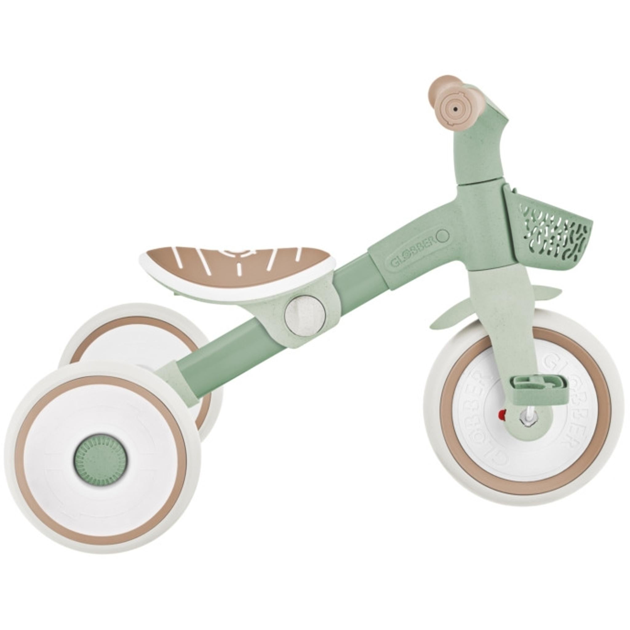 Globber Learning Trike 2-in-1 Plus Ecologic Trike/Balance Bike Pistachio