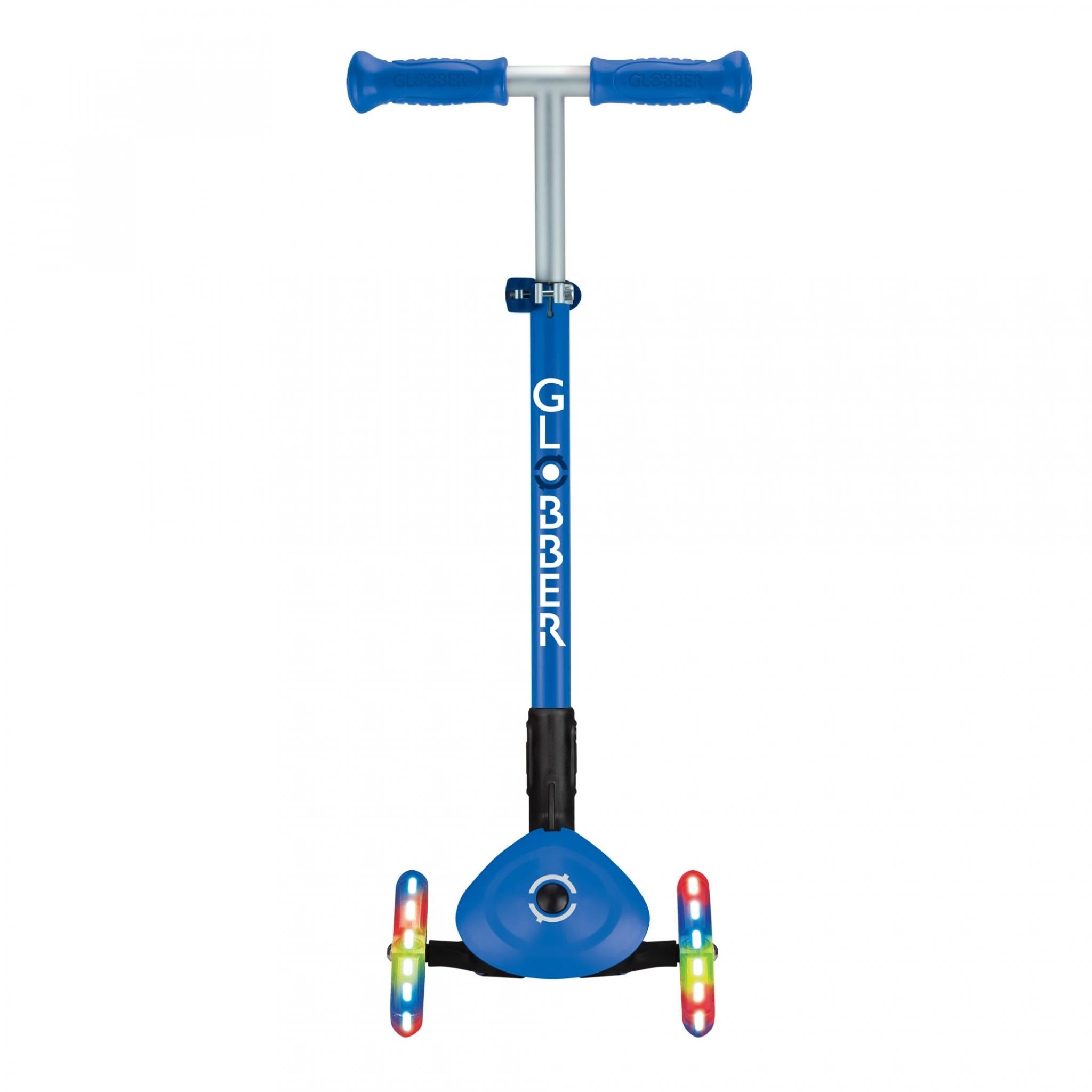 Globber Primo Foldable Lights Kids Scooter Navy Blue/Dark Navy Blue