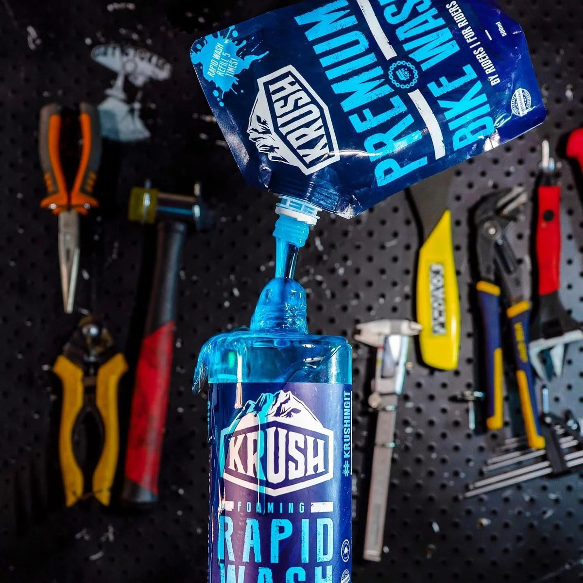 Krush Foaming Bike Cleaner 1L + 500ml Refill (Makes 5L)