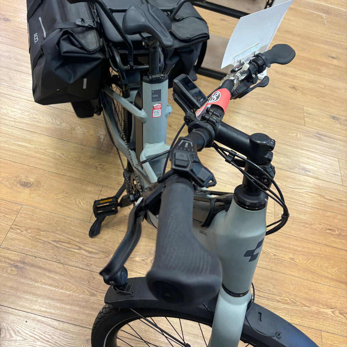EX-DEMO Cube Longtail Sport Hybrid 725 Electric Cargo Bike Swamp Grey Reflex