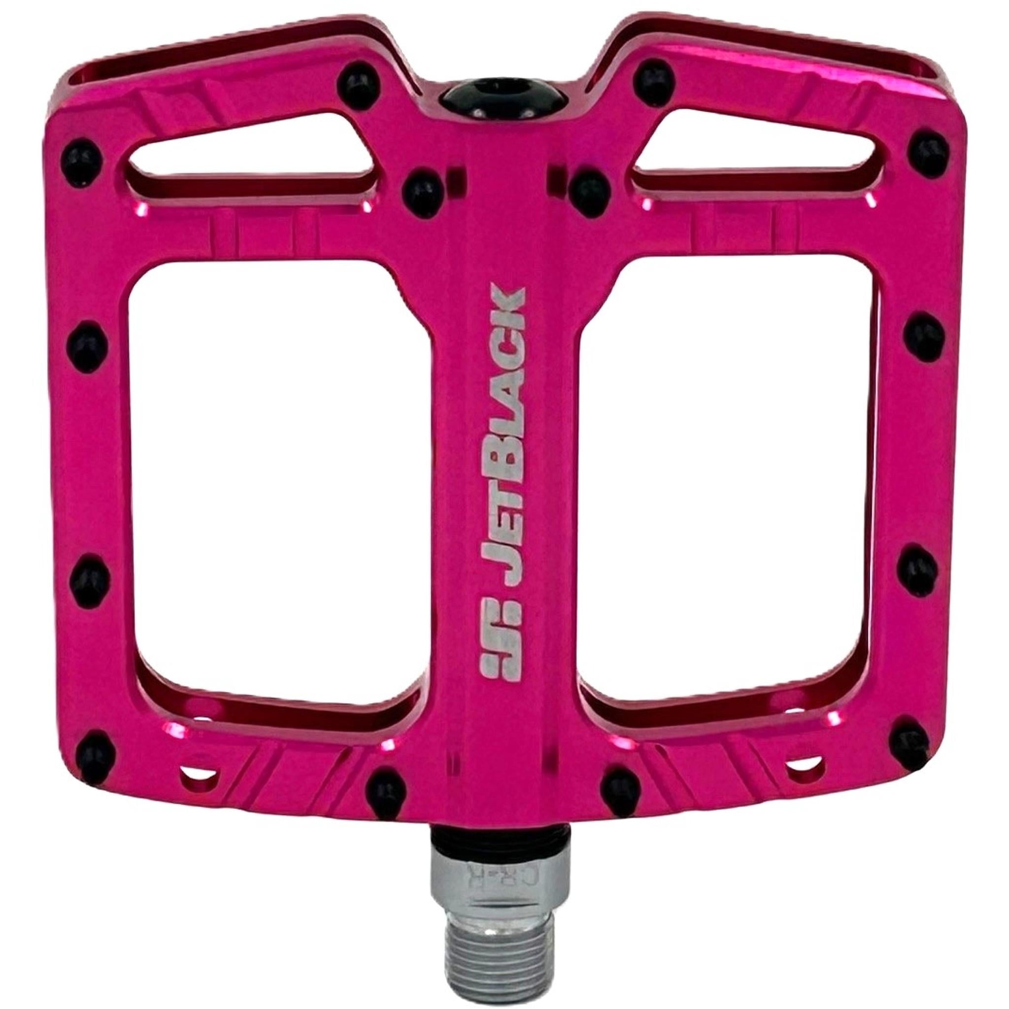 JetBlack Ultralite Low Profile Cromo Axle MTB Pedals Pink