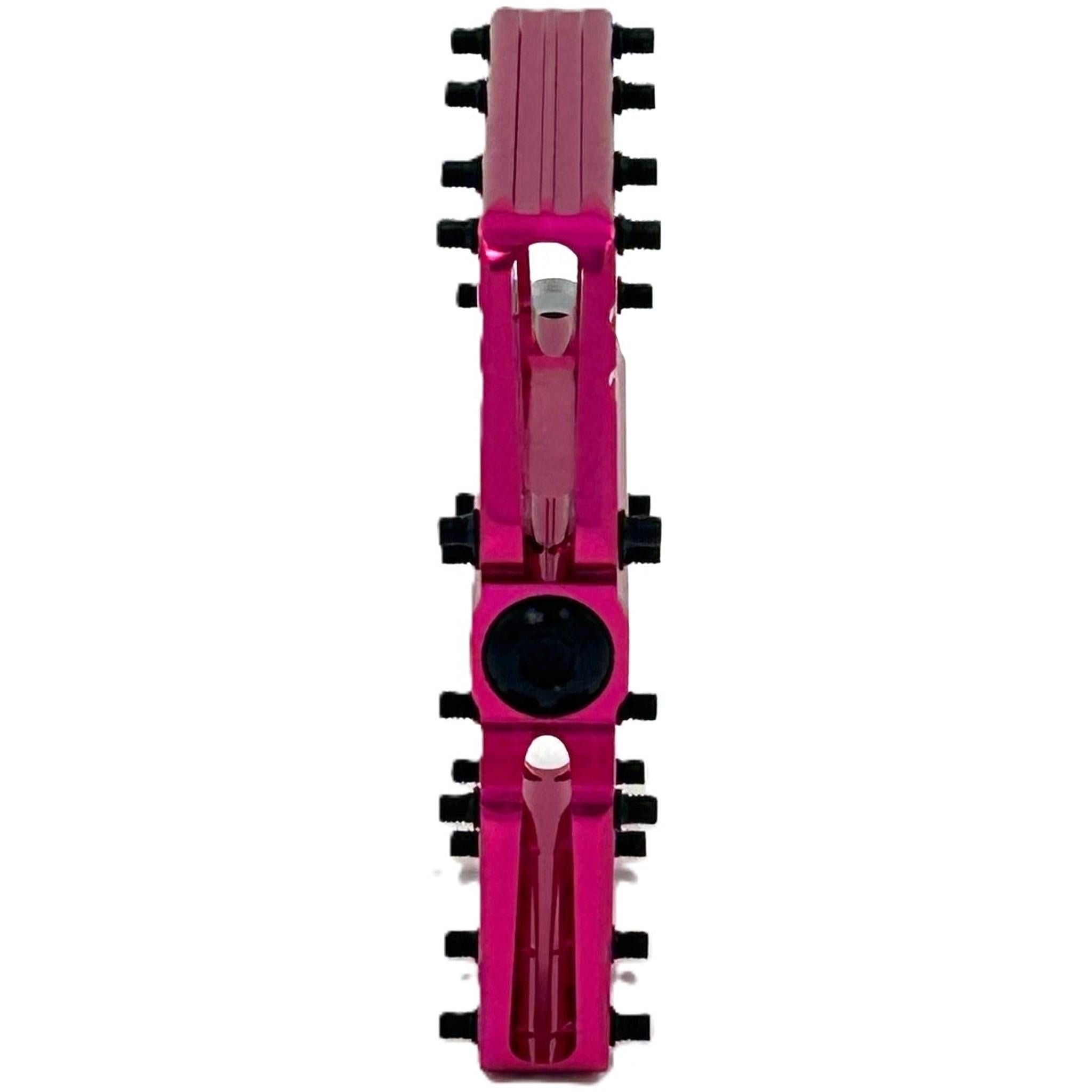 JetBlack Ultralite Low Profile Cromo Axle MTB Pedals Pink
