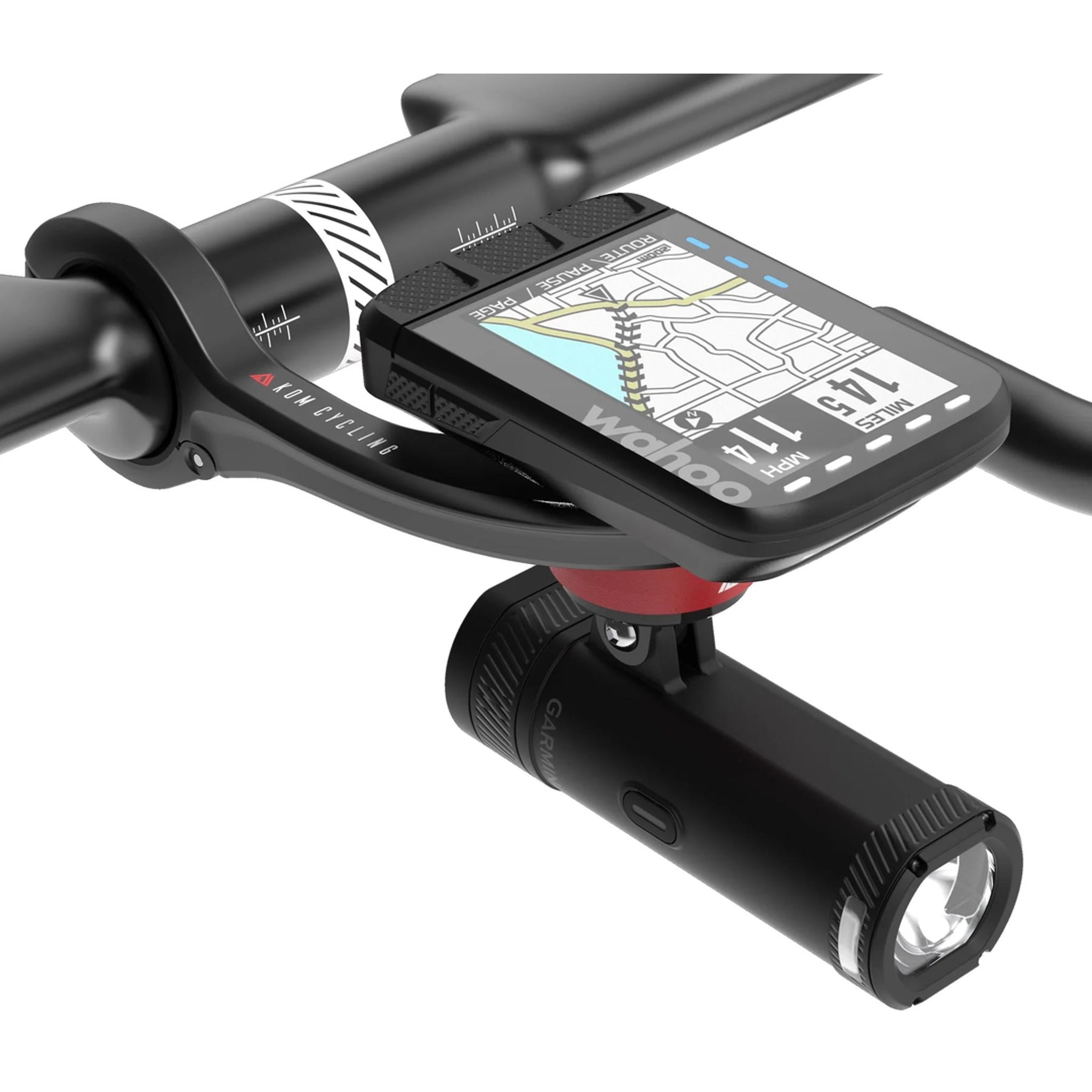 KOM Cycling Stem Computer Mount w/Quick Release for Garmin/Wahoo/GoPro
