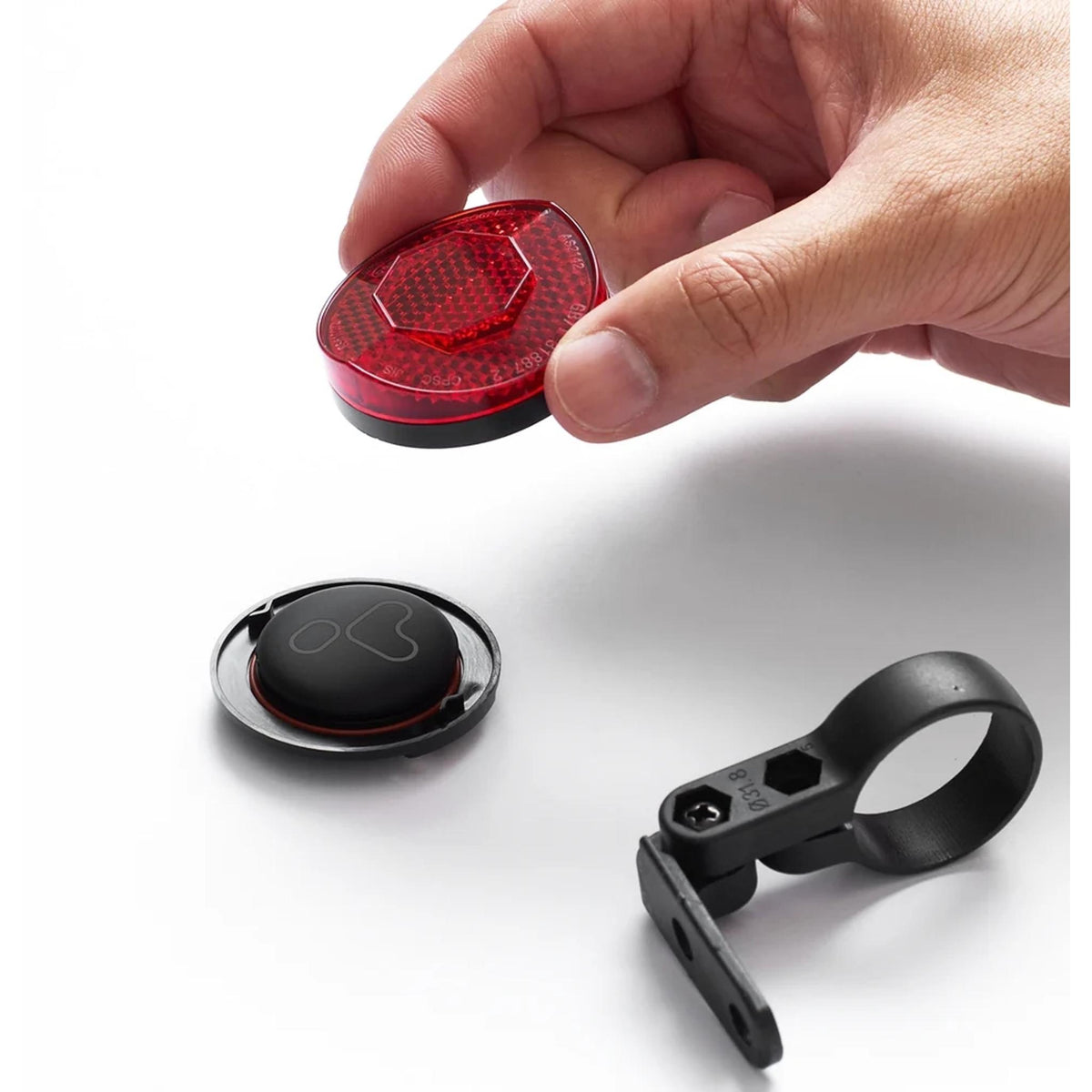 Klip Ride Track Reflector Bike Tracker Black