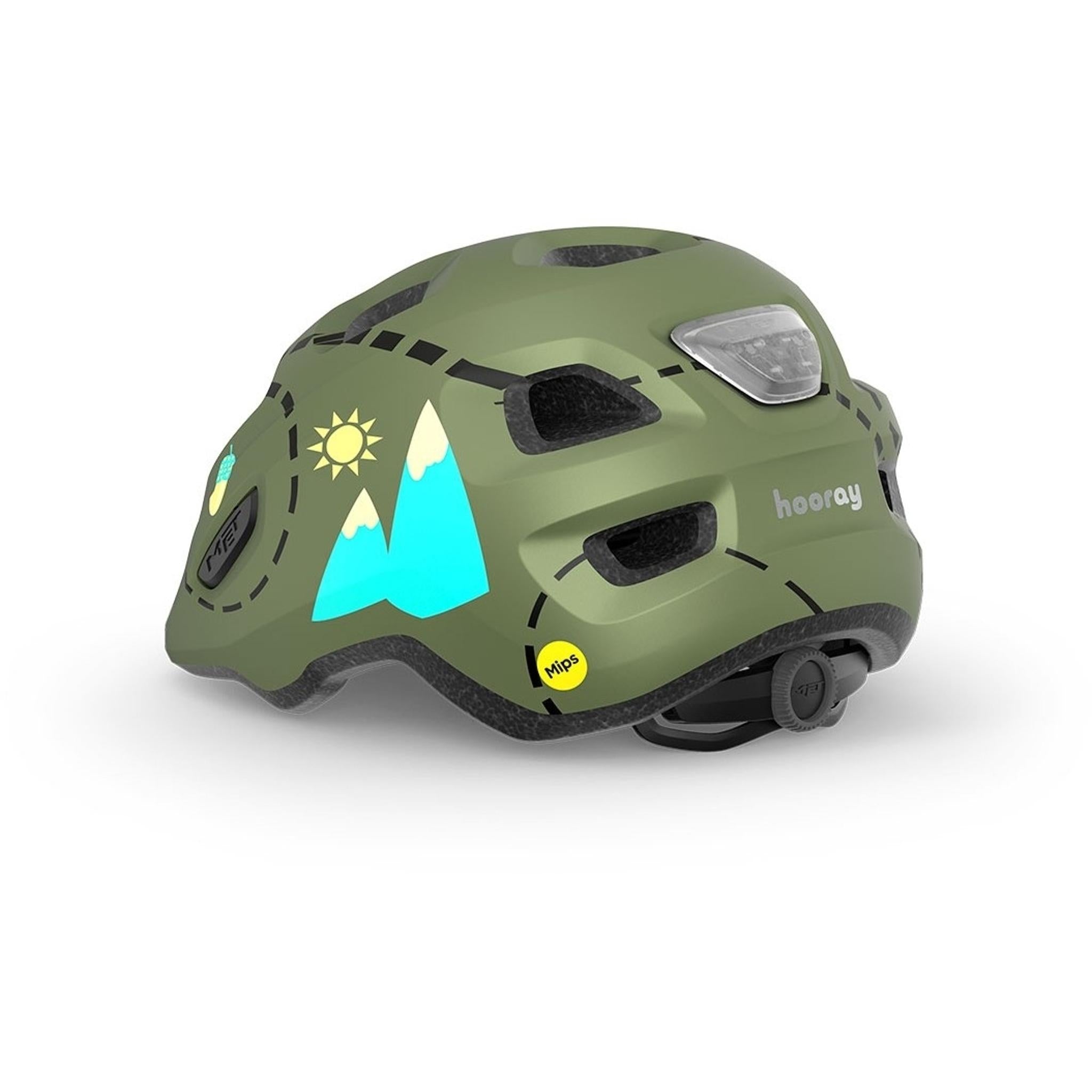 MET Hooray MIPS Kids Helmet Green Forest