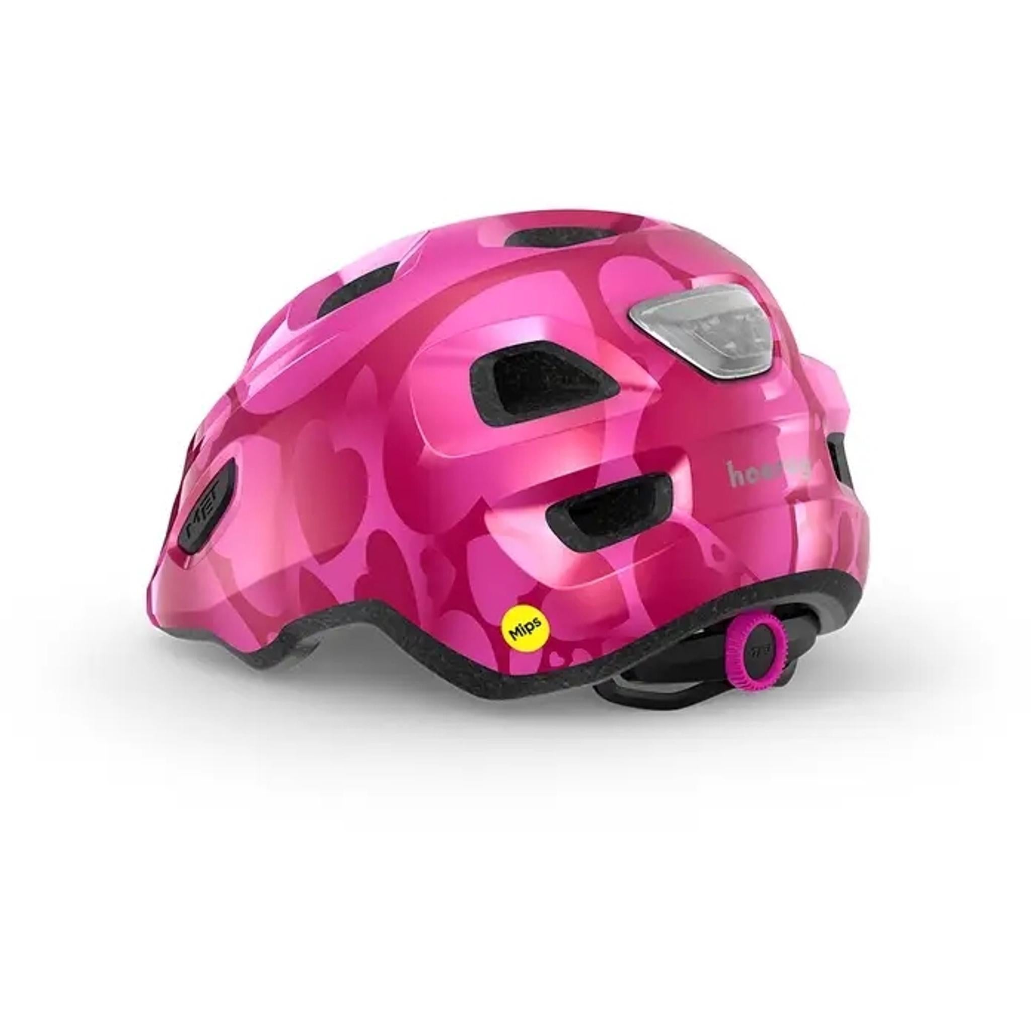 MET Hooray MIPS Kids Helmet Pink Hearts