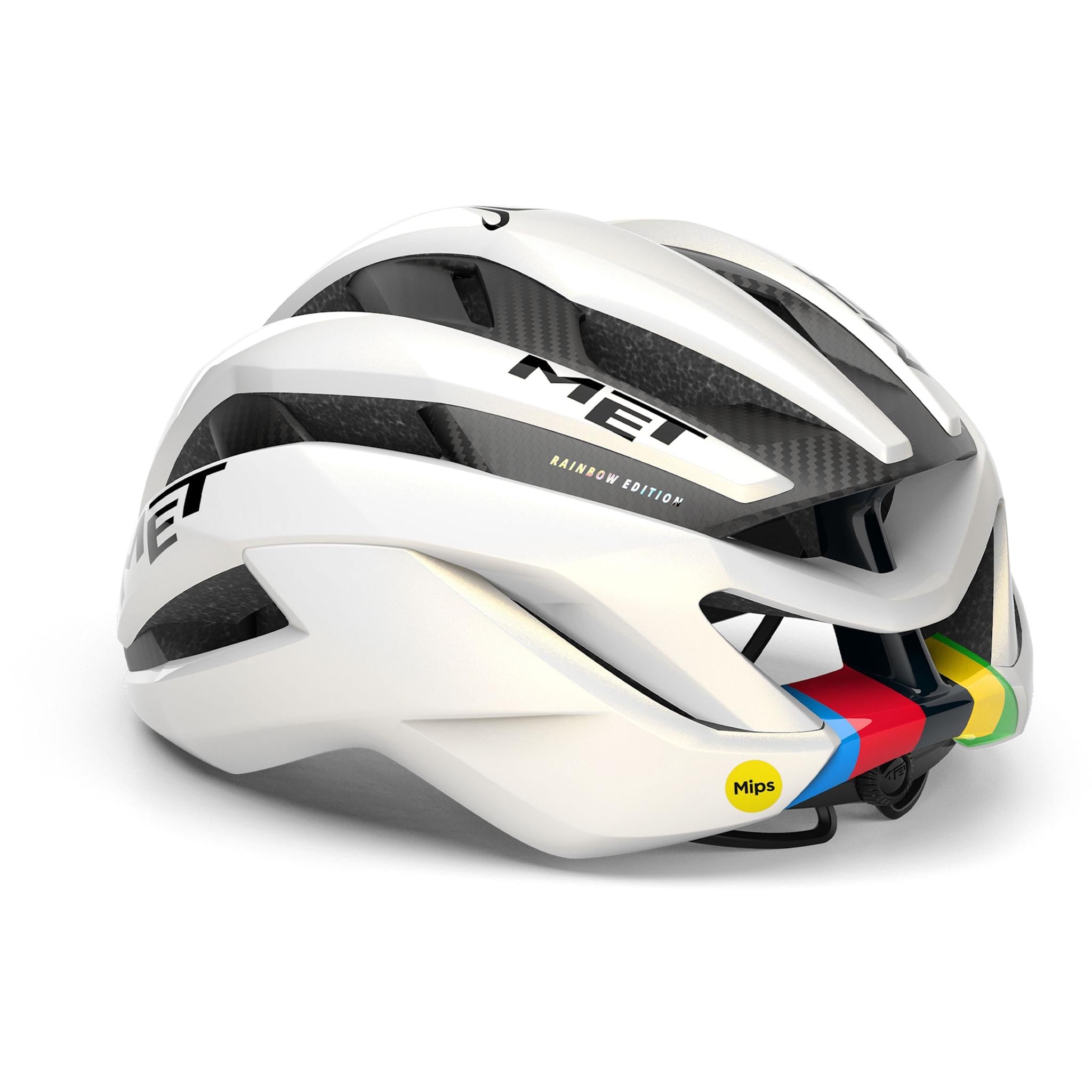 MET Trenta 3K Carbon MIPS Road Helmet Rainbow Ltd Edition