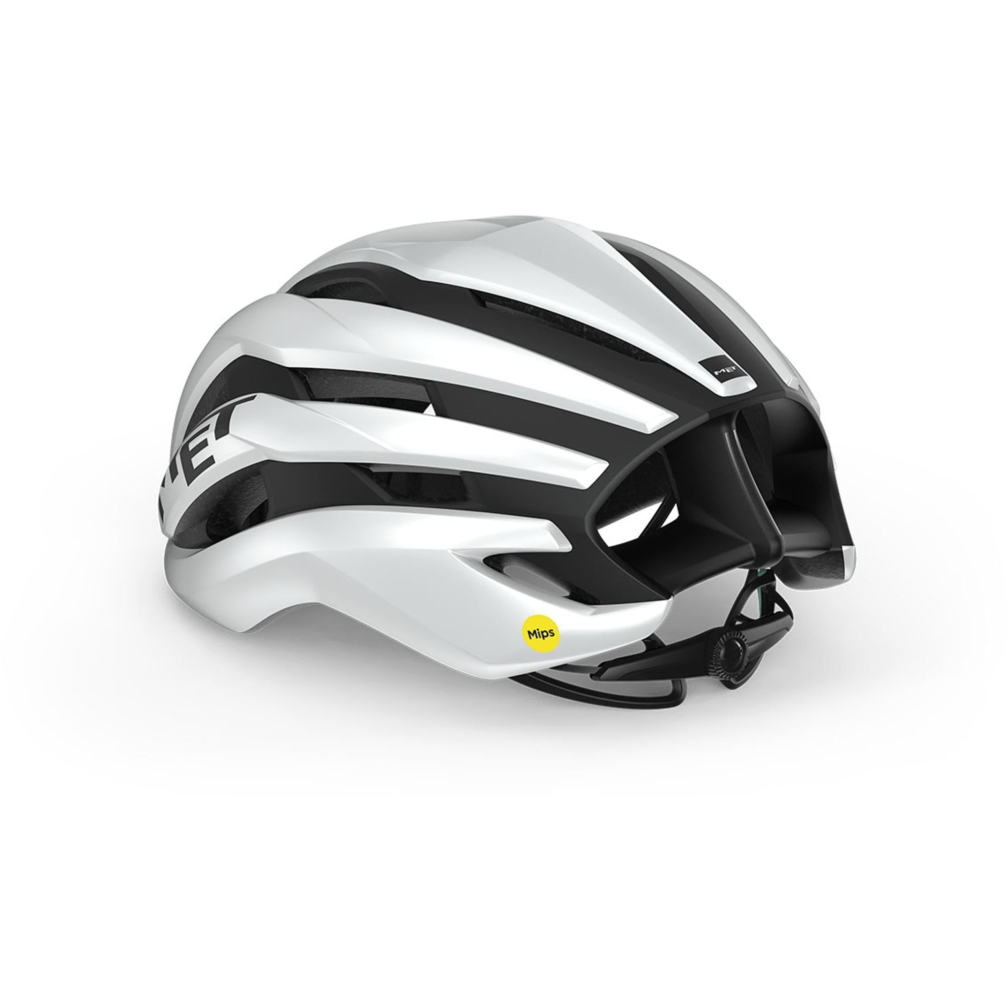MET Trenta MIPS Road Helmet White Black Matt Glossy