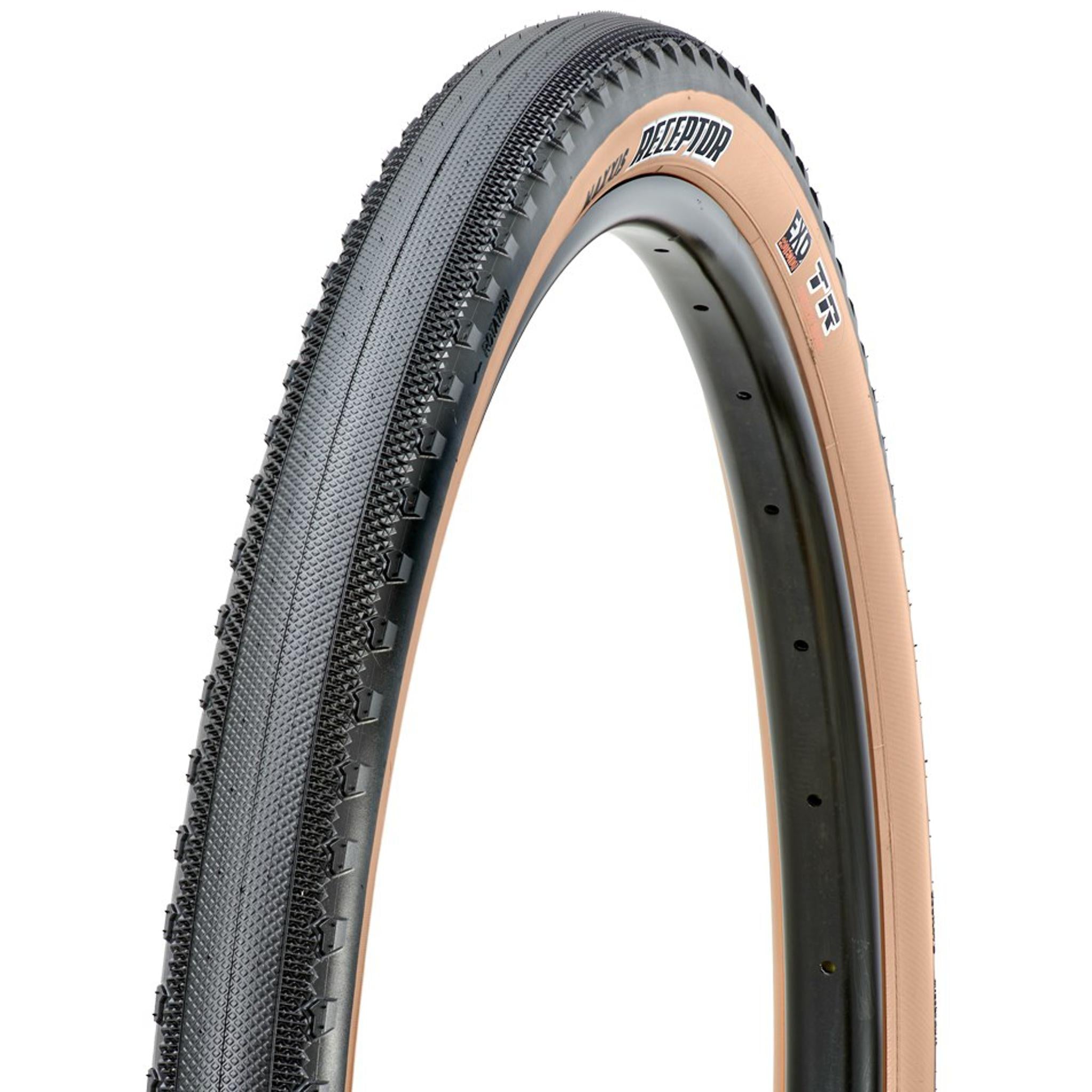 Maxxis Receptor EXO TR Tanwall Folding Gravel Tyre 650x47B