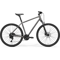 Merida Crossway 100 Hybrid Bike Warm Slate Grey/Black