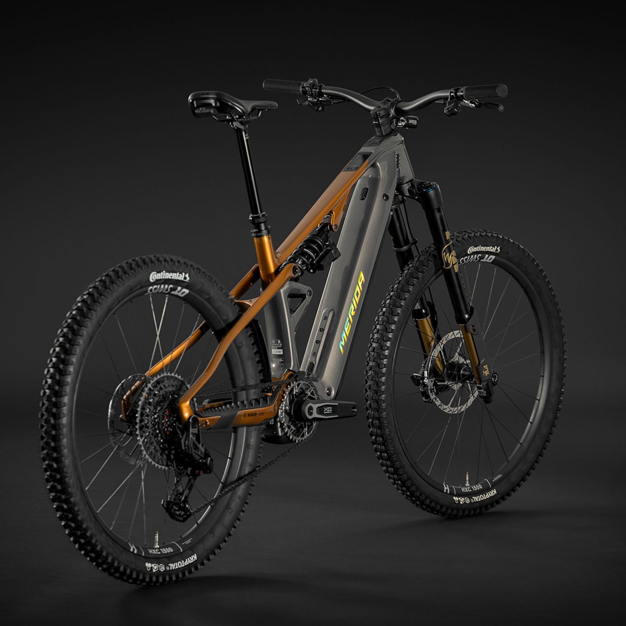 Merida Lithos 10K Electric Enduro Bike Grey/Wild Honey
