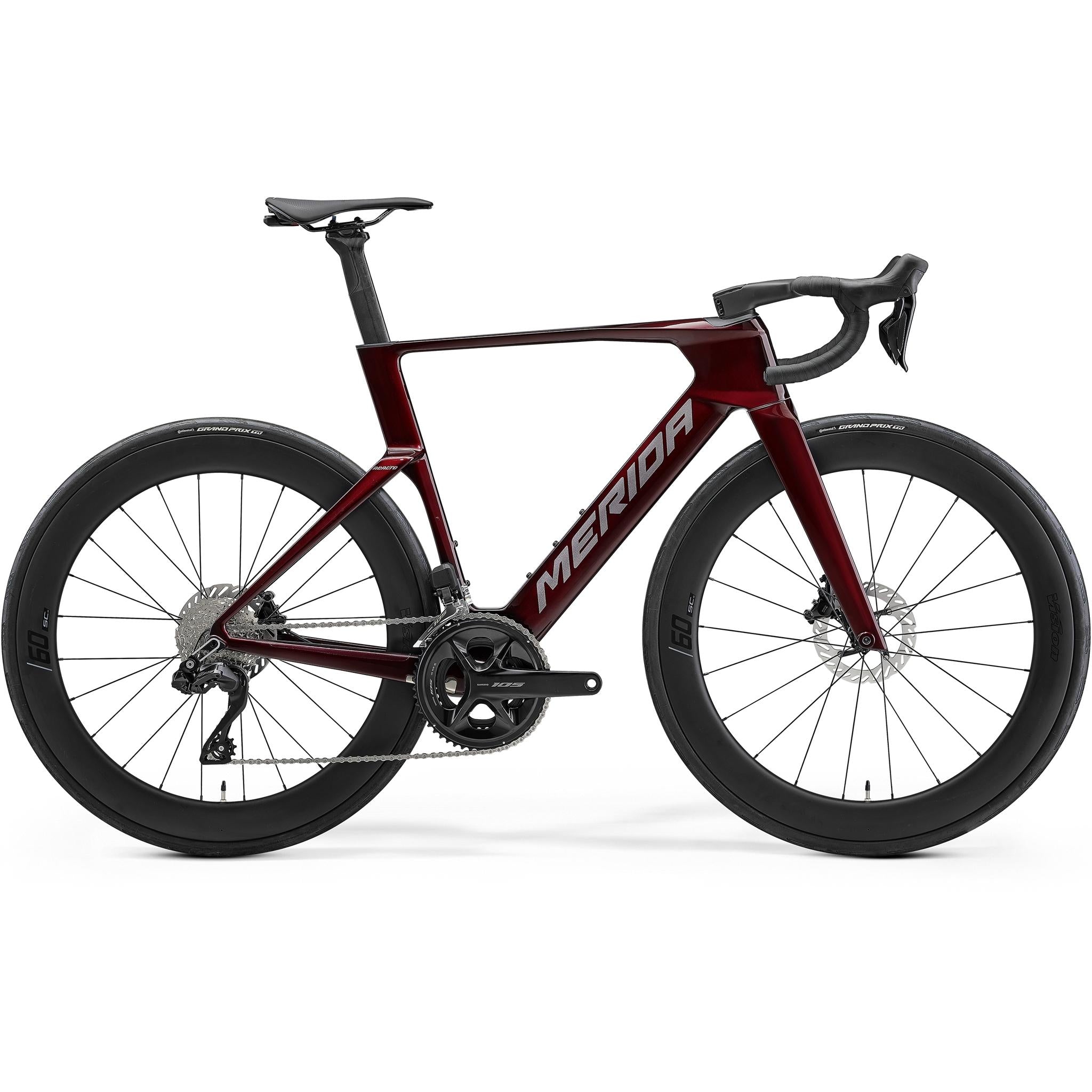 Merida Reacto 6000 Aero Road Bike Passion Red/Slate Grey
