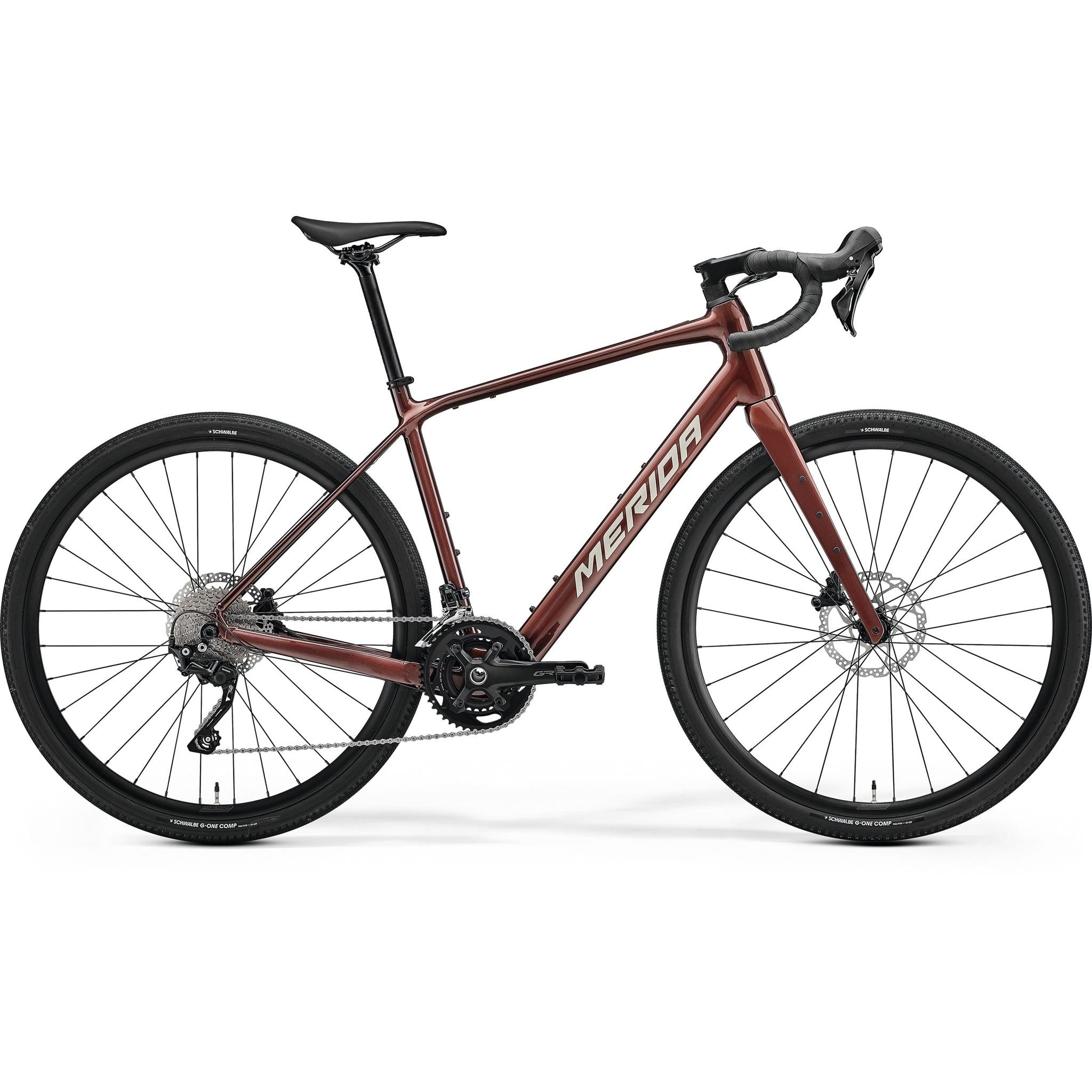 Merida eSilex 400 Electric Gravel Bike Wild Berry/High Cream