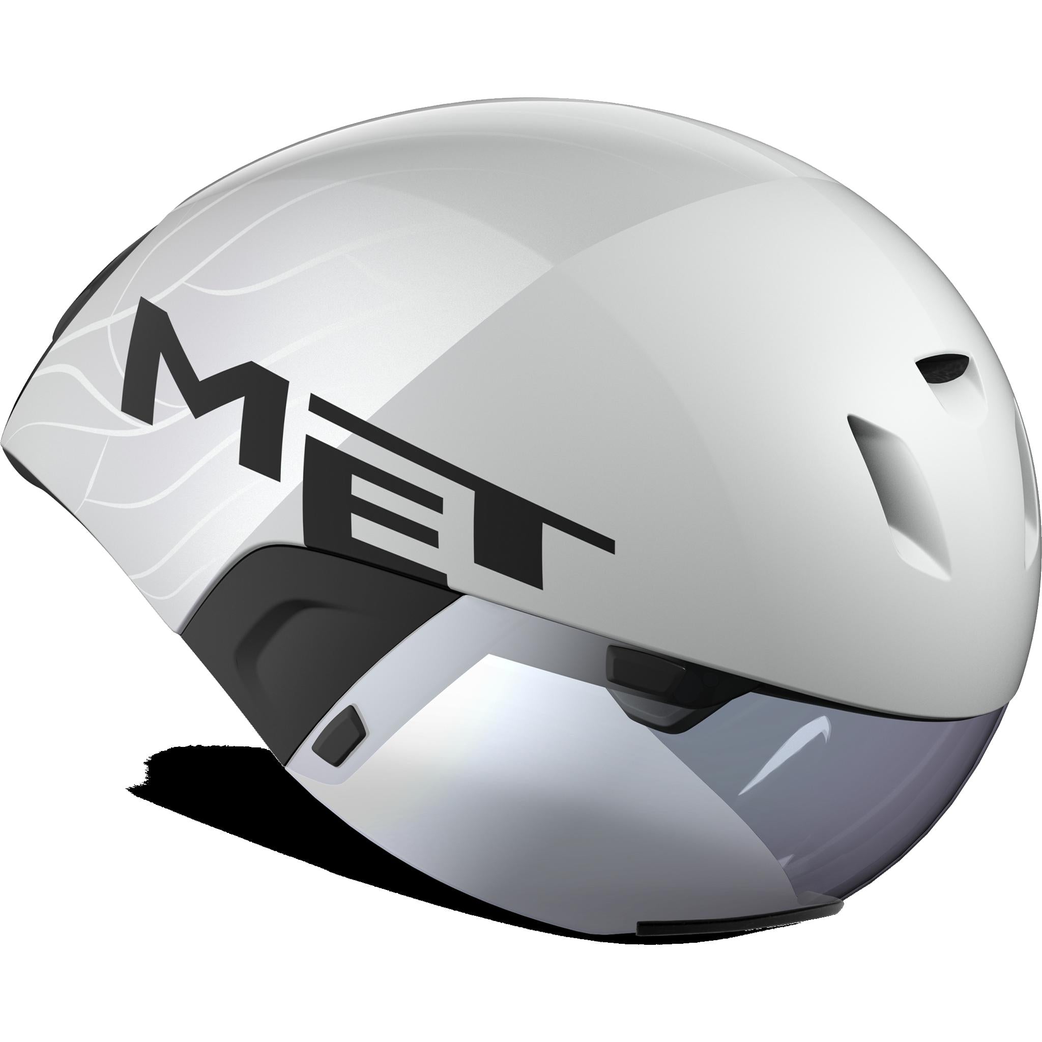Met Codatronca Triathlon Helmet Glossy White/Silver